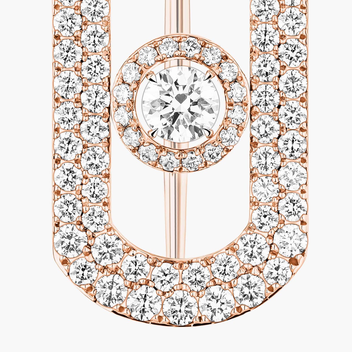 Broche Mixed Pink Gold Diamond So Move pavé brooch 14960-PG