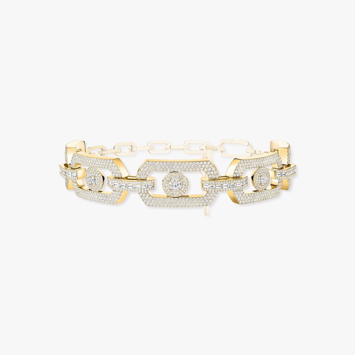 Necklace For Her Yellow Gold Diamond So Move Max pavé choker 14240-YG
