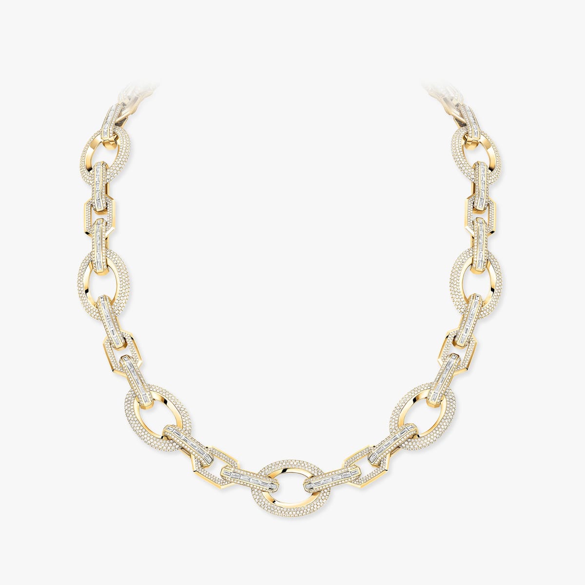 Groove necklace Yellow Gold For Her Diamond Necklace 14064-YG