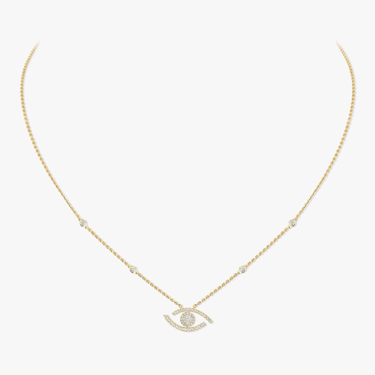 Collier Femme Or Jaune Diamant Collier Pavé 07525-YG
