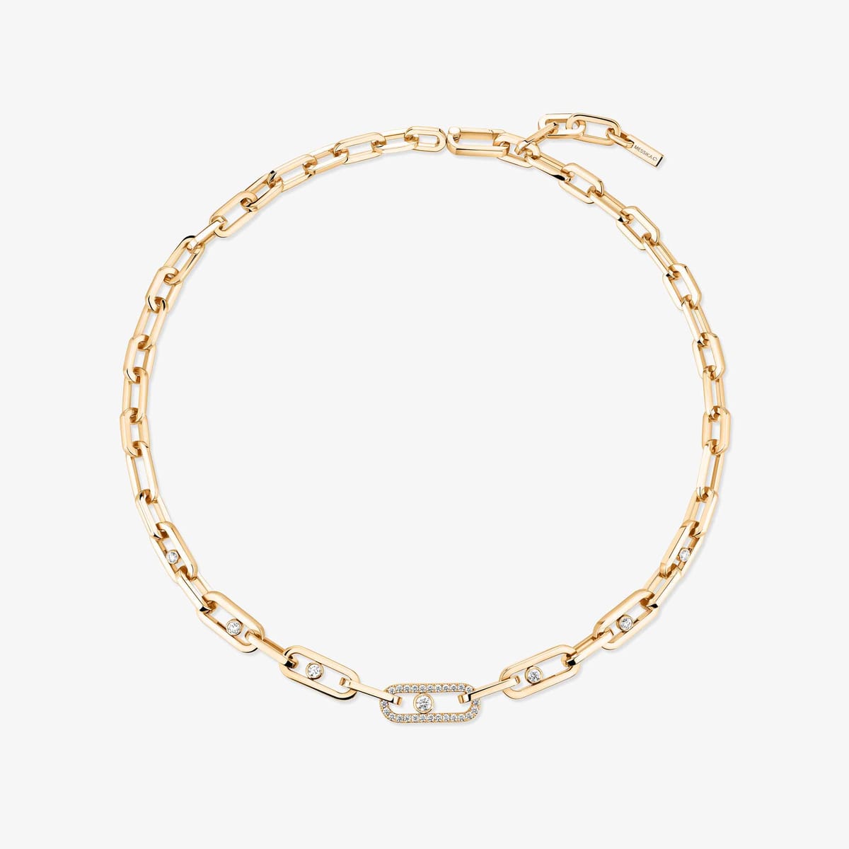 Collier Femme Or Jaune Diamant Collier Move Link 12853-YG