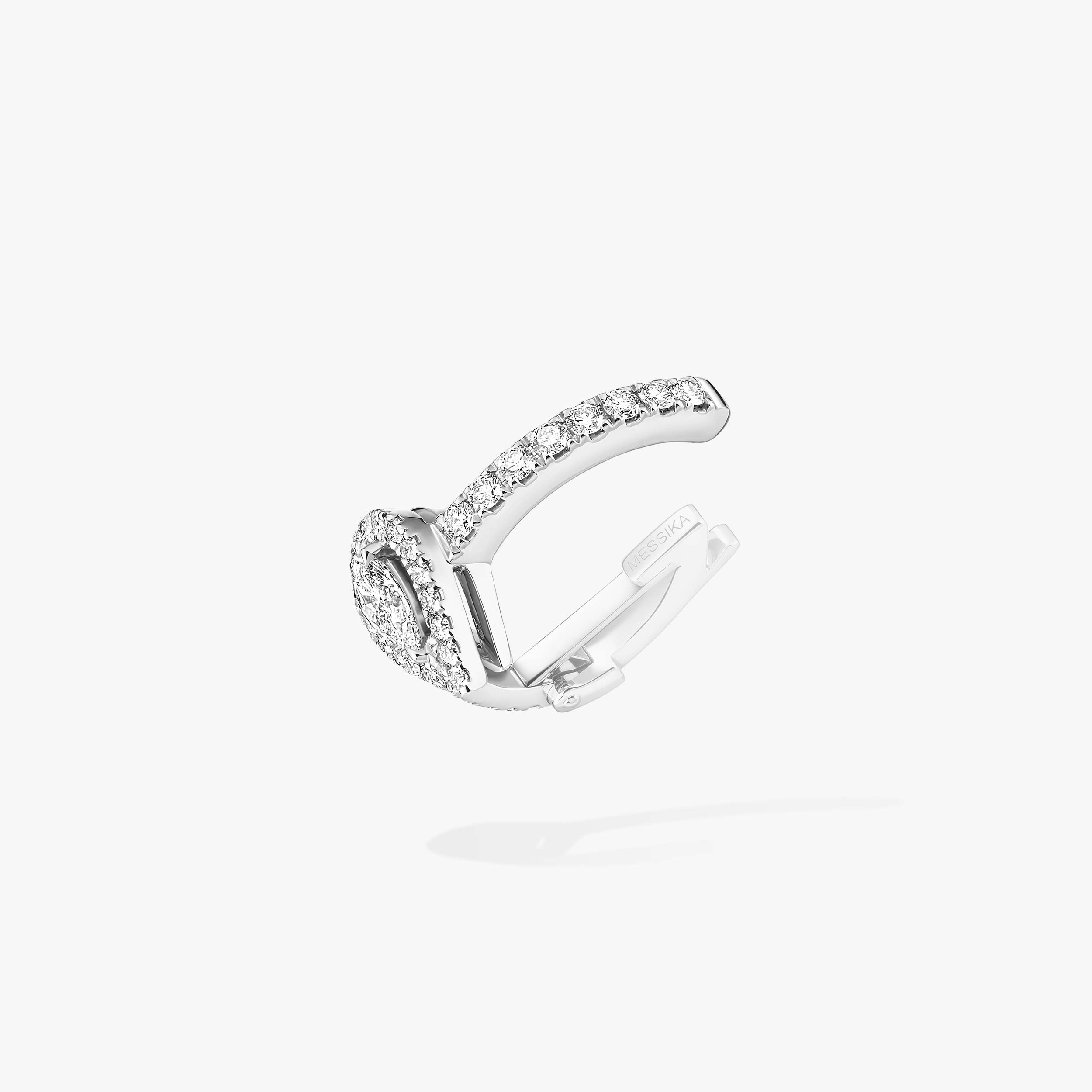 White Gold Single Diamond Clip Earring My Twin | Messika 10121-WG