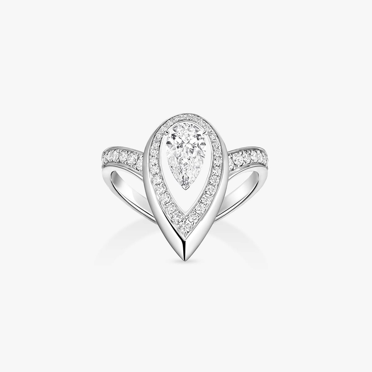 Ring For Her White Gold Diamond Fiery 0.50ct 14115-WG