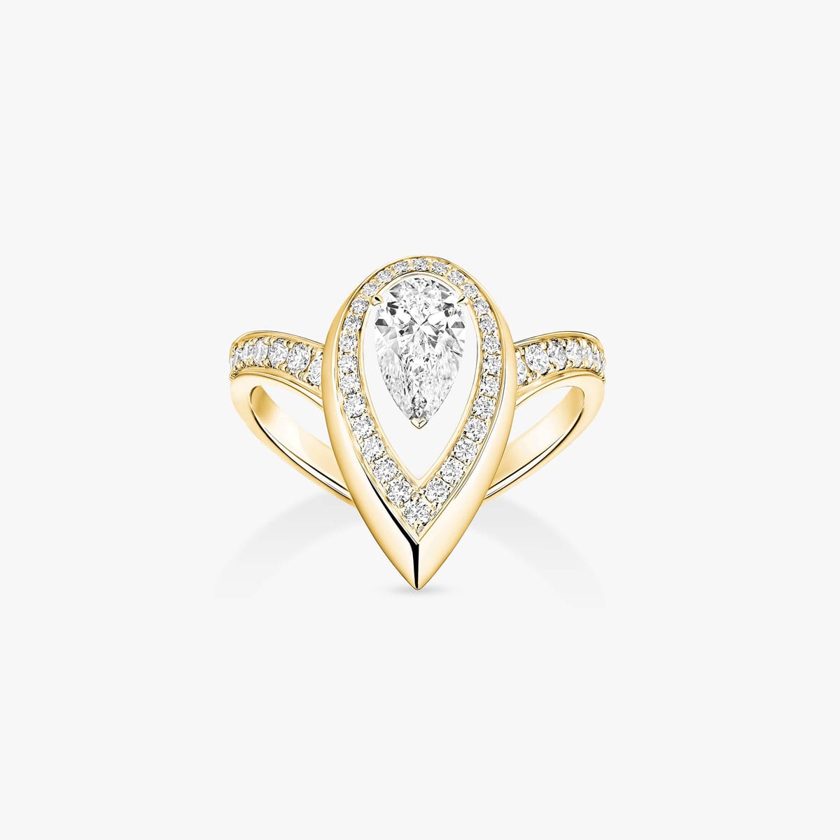 Ring For Her Yellow Gold Diamond Fiery 0.50ct 14115-YG