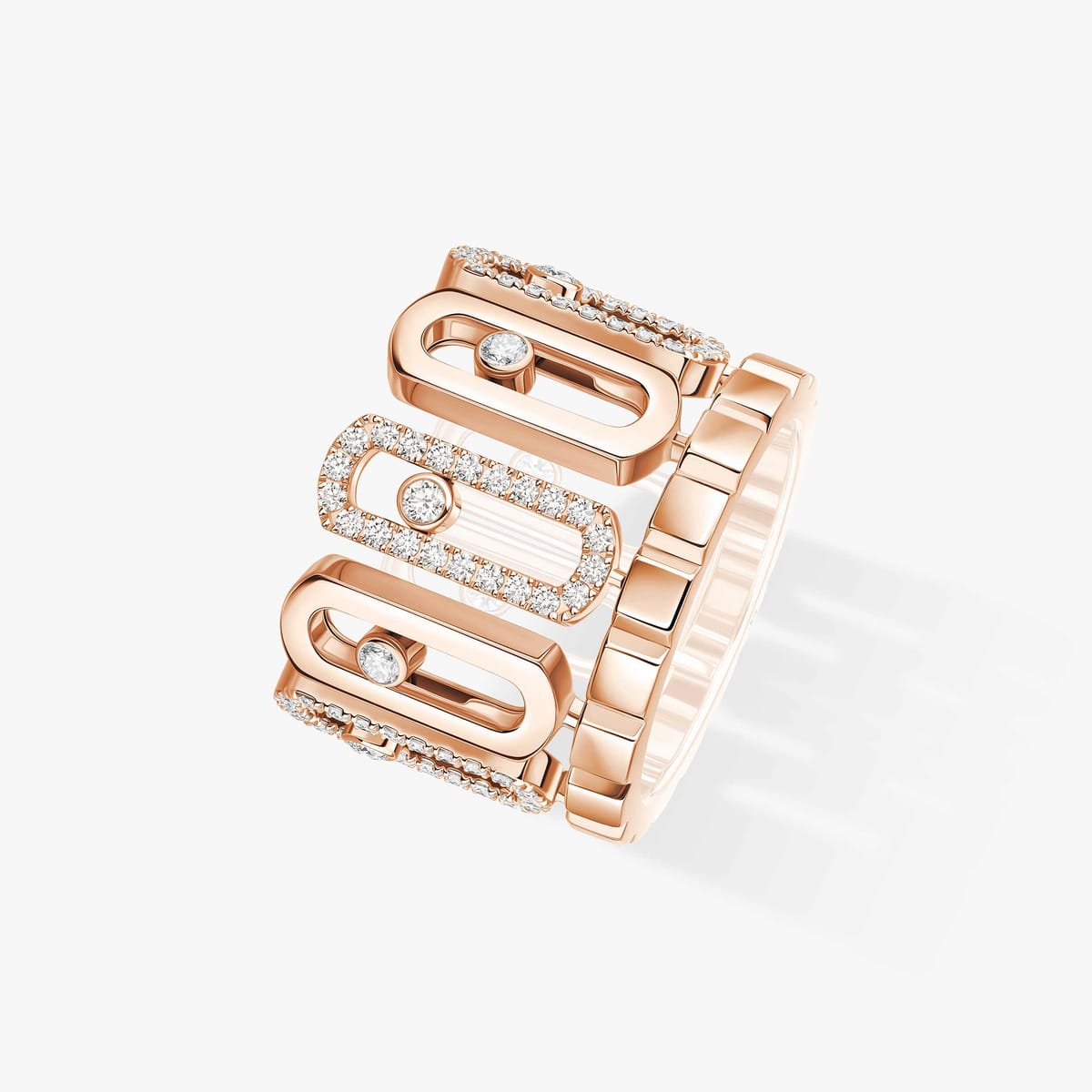 Ring For Her Pink Gold Diamond Move Iconica 12741-PG
