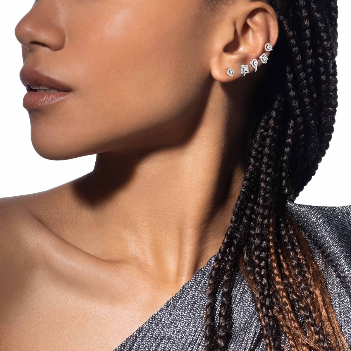 Earrings For Her White Gold Diamond My Twin multi-wear earrings 06158-WG