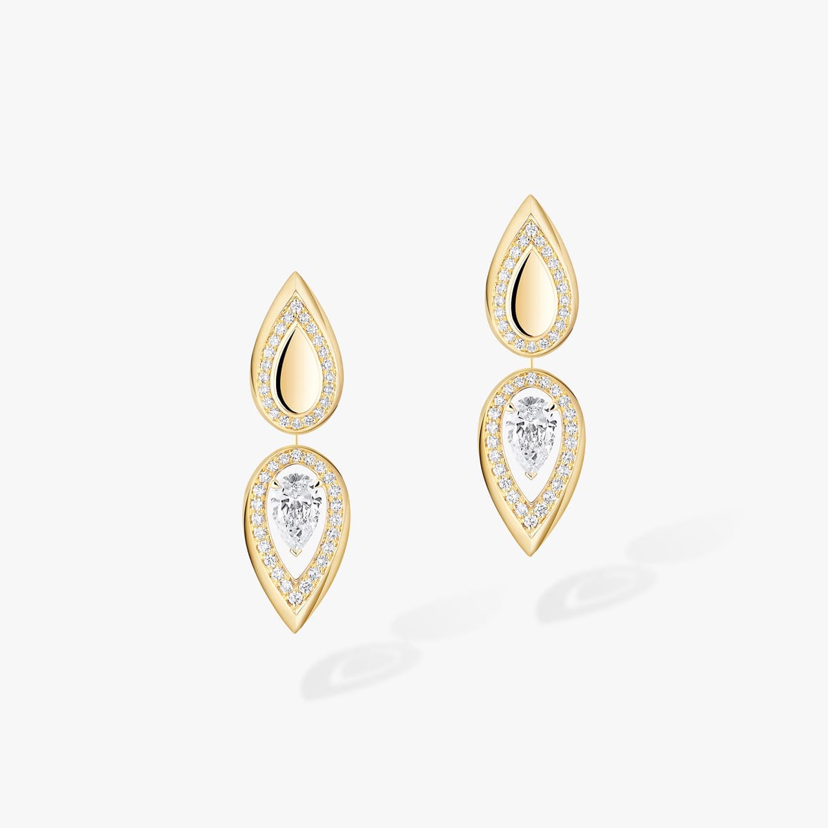 Fiery 0.25ct Yellow Gold For Her Diamond Earrings 13173-YG
