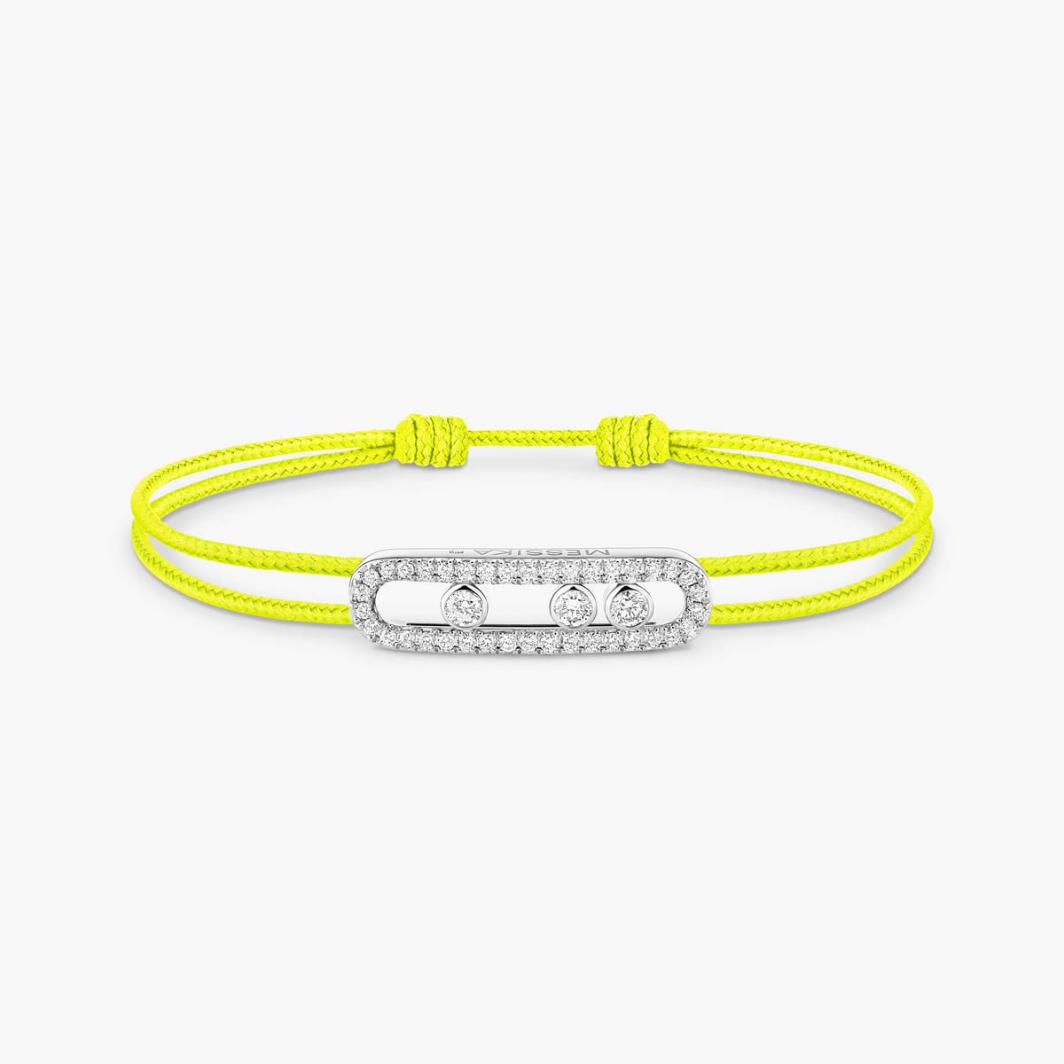 Messika Care(s) yellow cord pavé bracelet White Gold For Her Diamond Bracelet 14655-WG