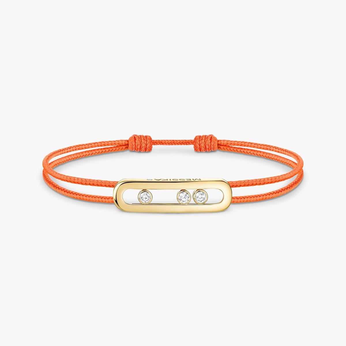 Messika Care(s) orange cord bracelet Yellow Gold For Her Diamond Bracelet 14660-YG
