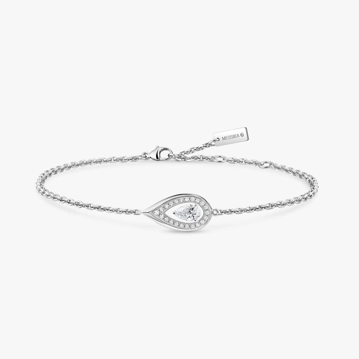 Fiery bracelet 0.10ct White Gold For Her Diamond Bracelet 14238-WG