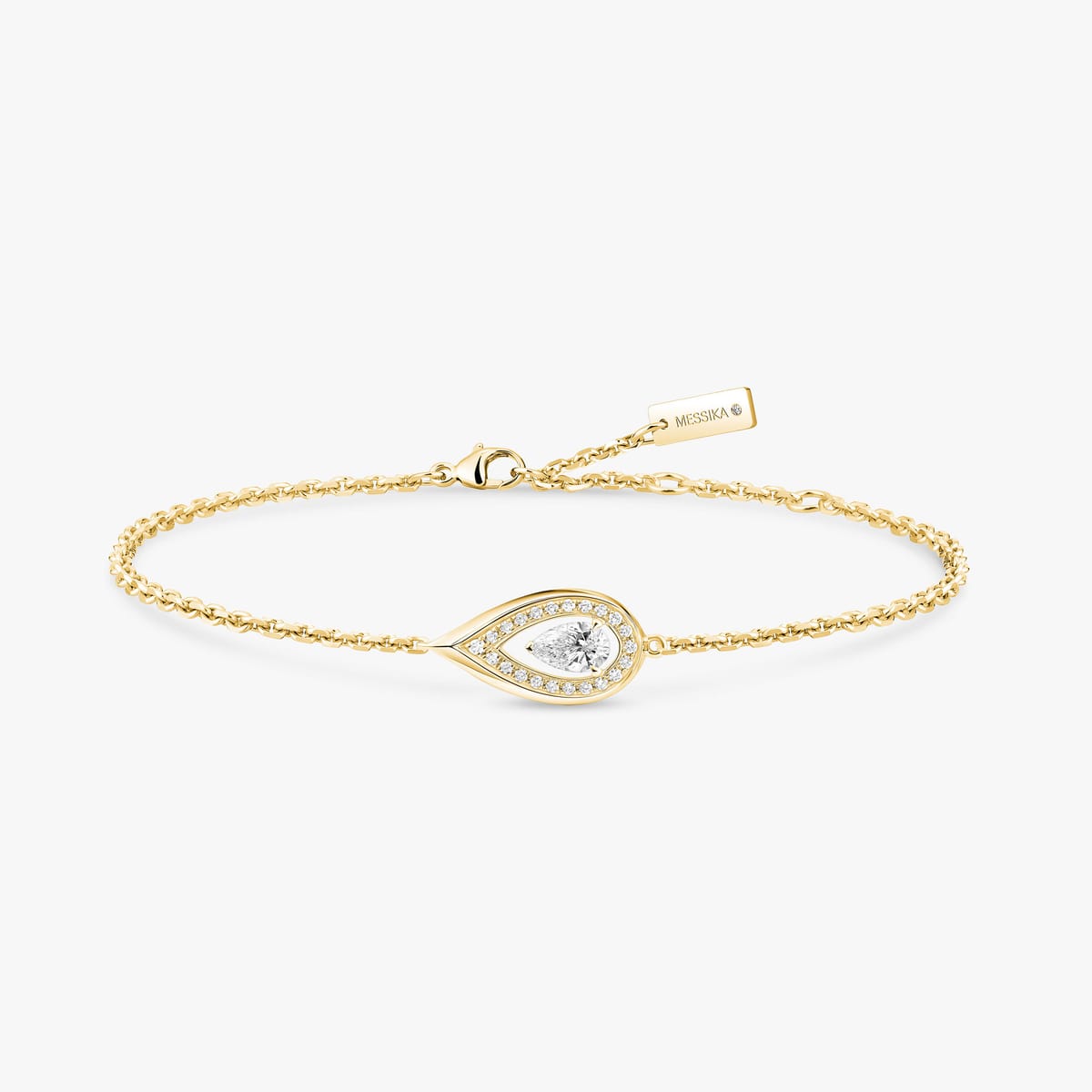 Fiery bracelet 0.10ct Yellow Gold For Her Diamond Bracelet 14238-YG