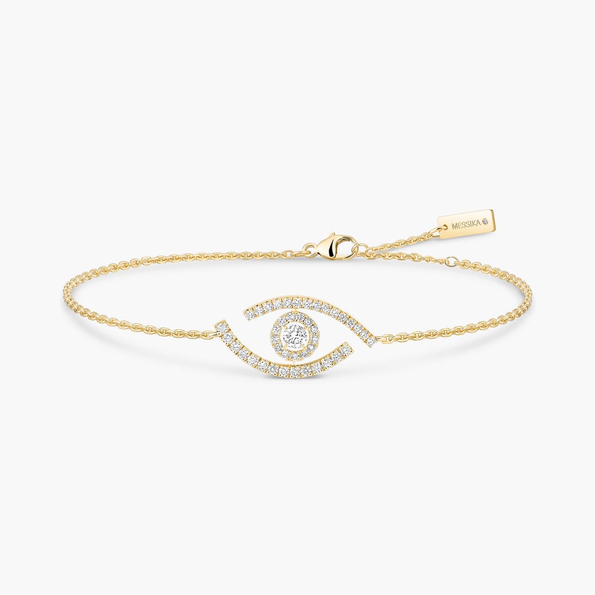 Lucky Eye pavé bracelet Yellow Gold For Her Diamond Bracelet 10035-YG