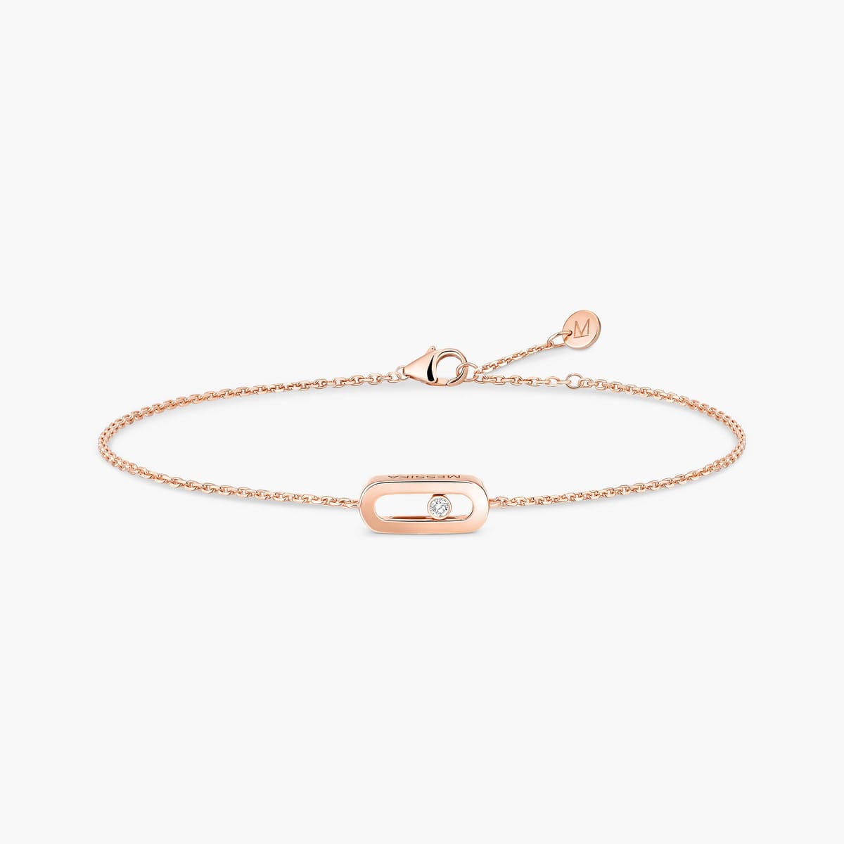 Move Uno bracelet, mini model Pink Gold For Her Diamond Bracelet 12074-PG