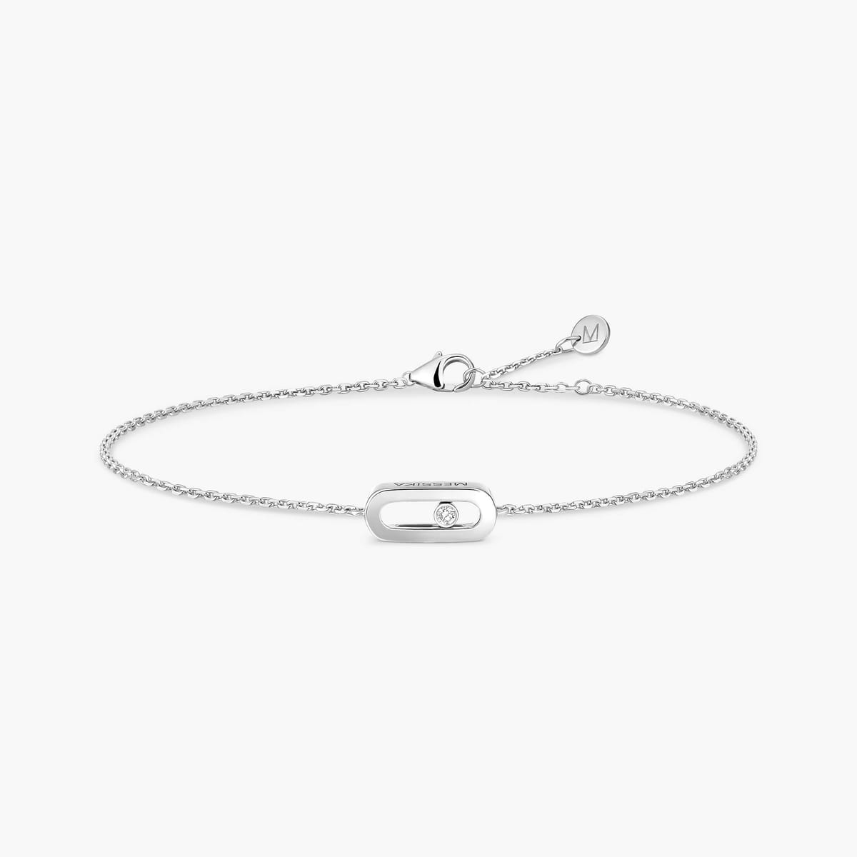 Move Uno bracelet, mini model White Gold For Her Diamond Bracelet 12074-WG