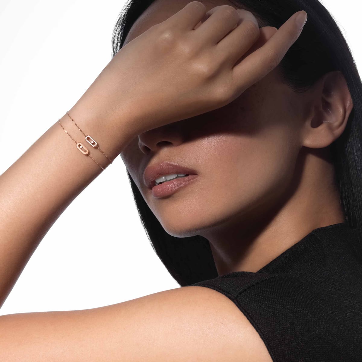 Move Uno bracelet, mini model Pink Gold For Her Diamond Bracelet 12074-PG