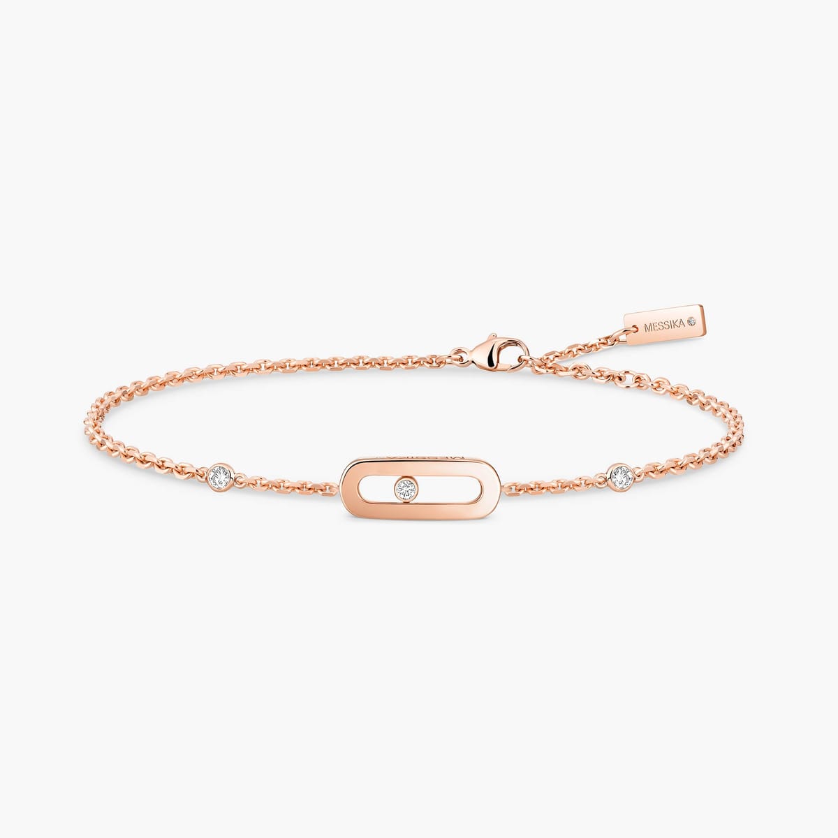 Move Uno Bracelet Pink Gold For Her Diamond Bracelet 10051-PG