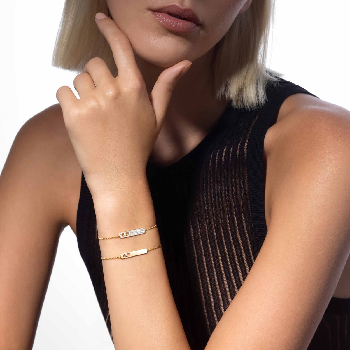 My First Diamond bracelet Yellow Gold For Her Diamond Bracelet 07513-YG