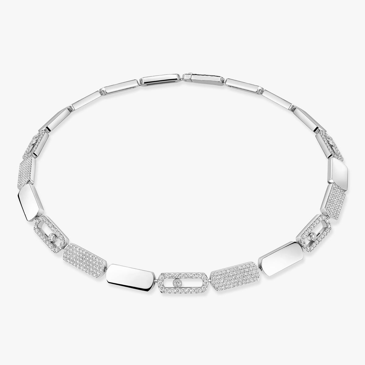 Necklace For Her White Gold Diamond Imperial Move 14152-WG