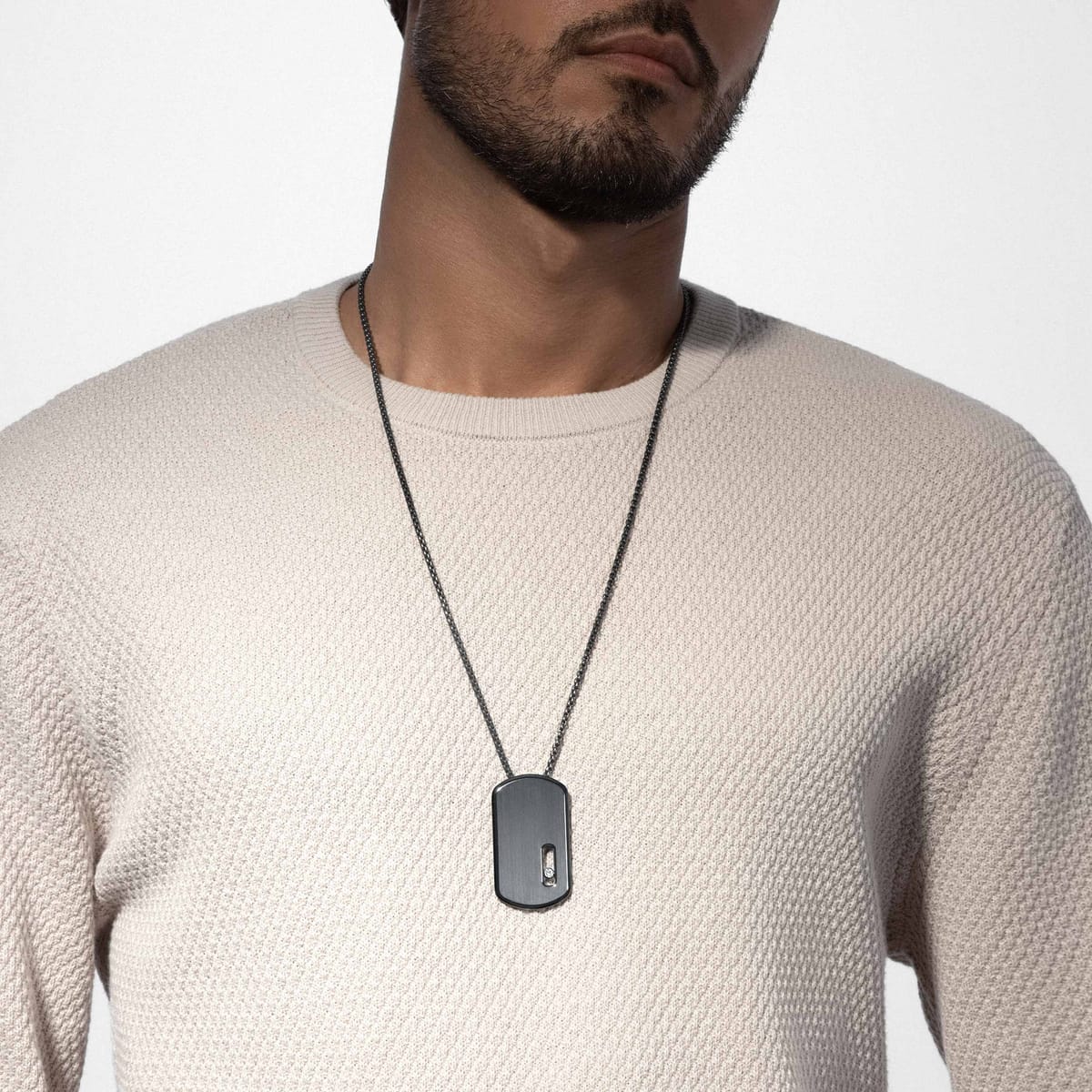 Collier Femme Graphite Titanium Diamant Pendentif GM Move Titanium Graphite 13194-TG