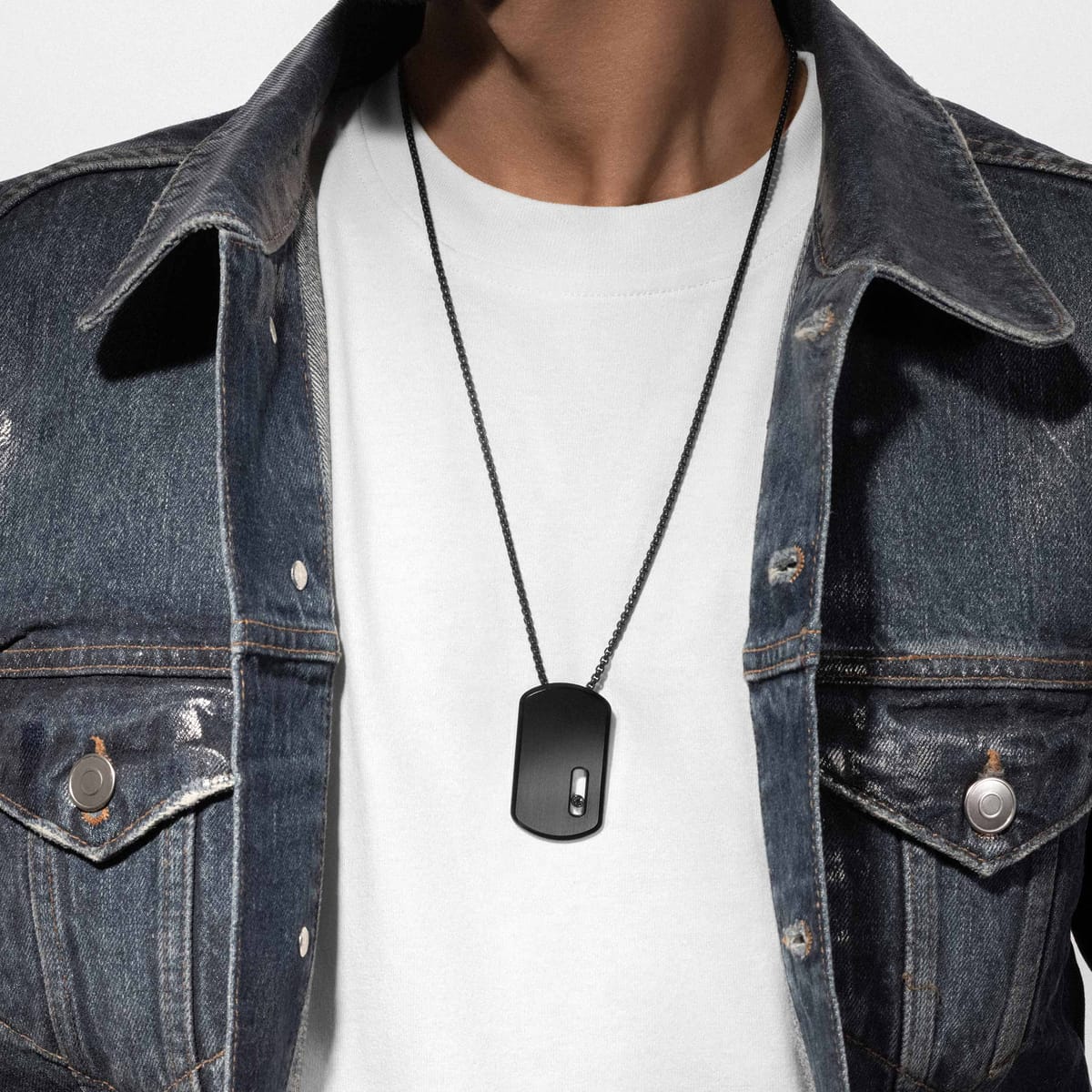Collier Femme Black Titanium Diamant Collier pendentif Move Titanium noir 13195-TB