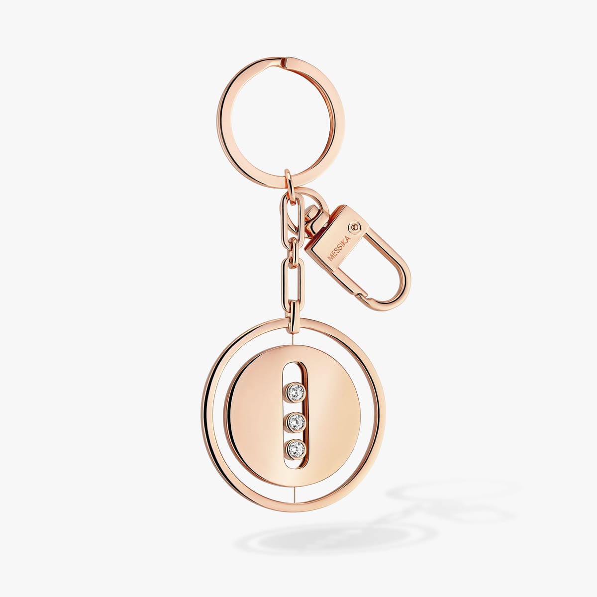 Accessories Mixed Rose Gold Plated Lucky Move key ring 12059-LP