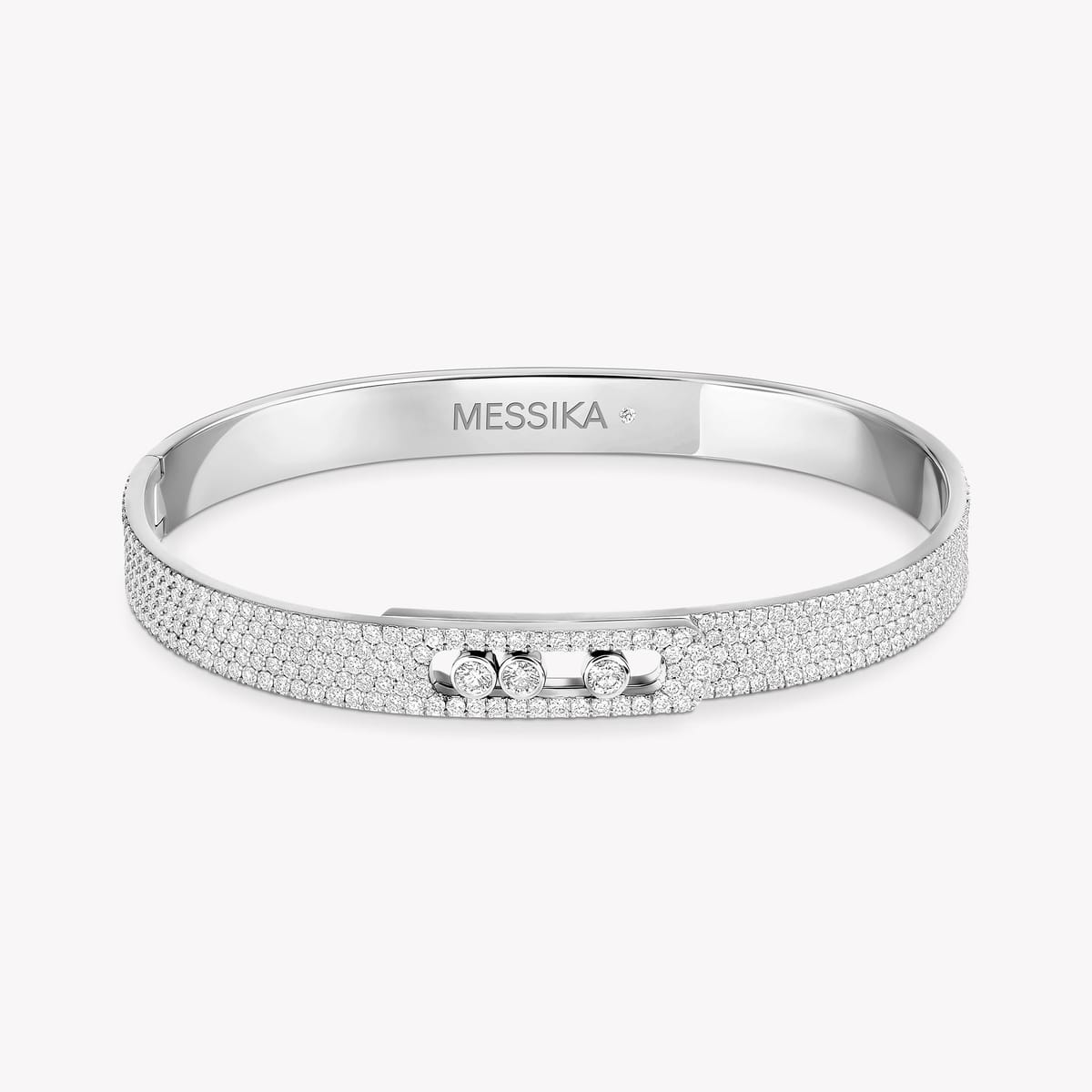 Move Noa pavé bracelet, medium model White Gold For Her Diamond Bracelet 12722-WG