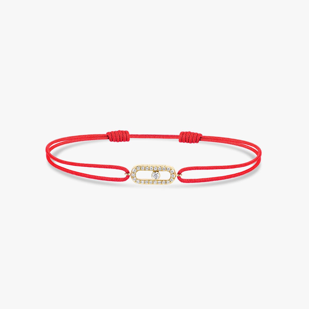 Move Uno red cord bracelet Yellow Gold For Her Diamond Bracelet 13211-YG
