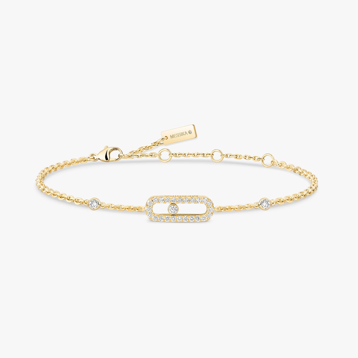Move Uno pavé bracelet Yellow Gold For Her Diamond Bracelet 04706-YG