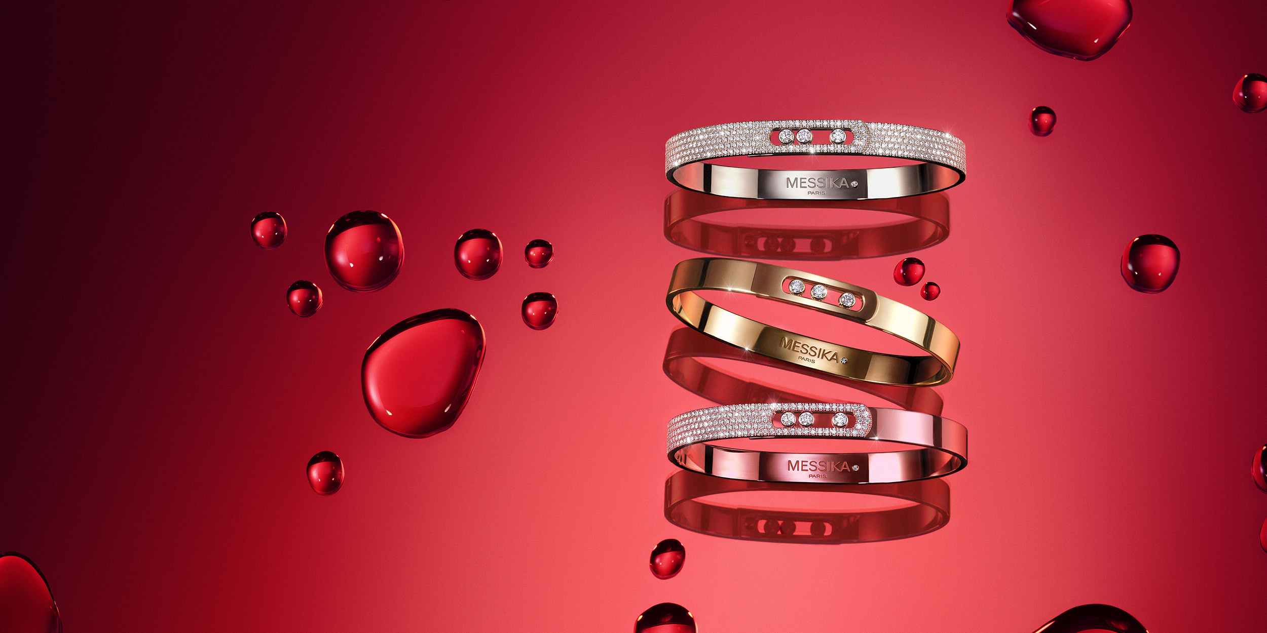 Stacking de pulseras rígidas
