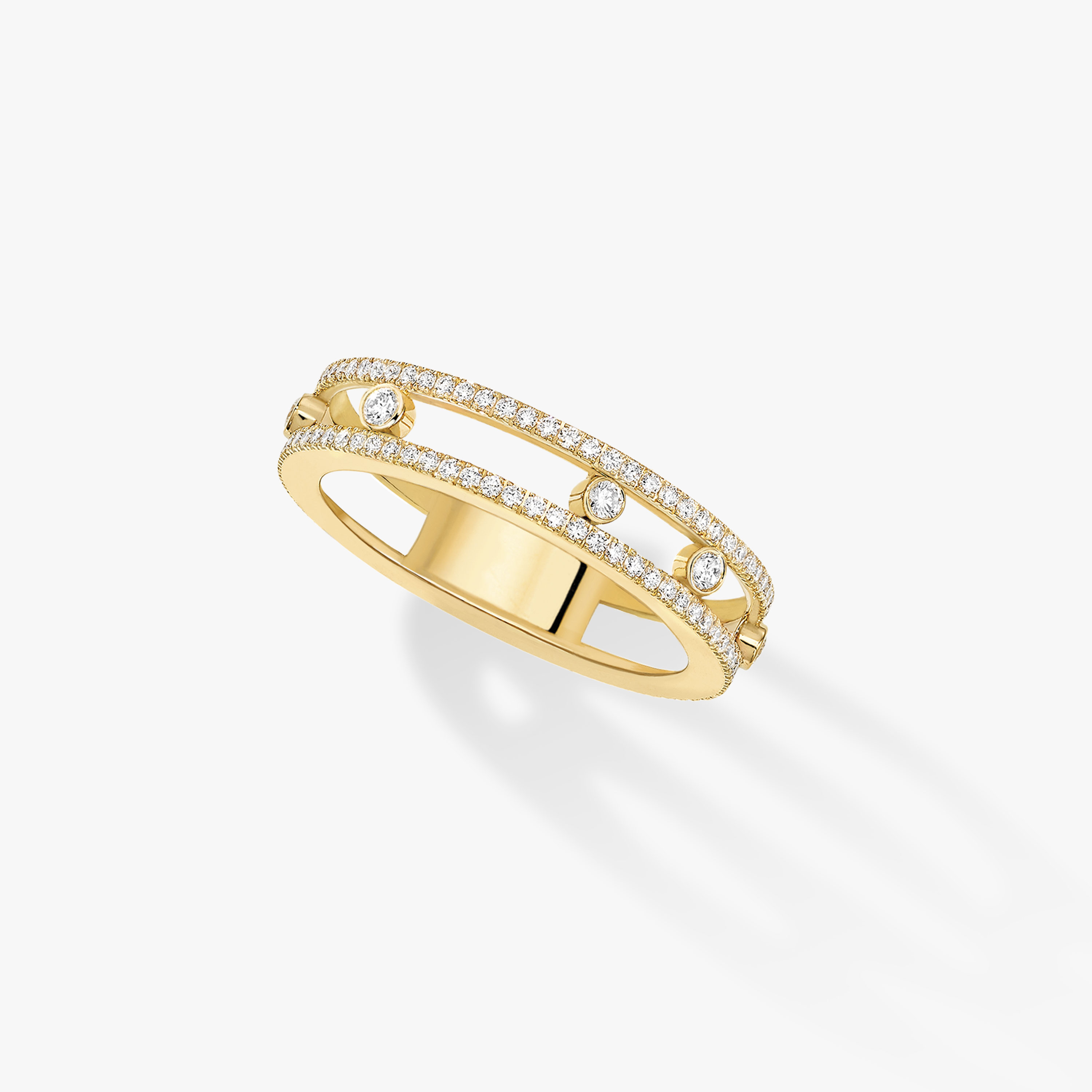 Bague Femme Or Jaune Diamant Alliance Move Romane 07080-YG