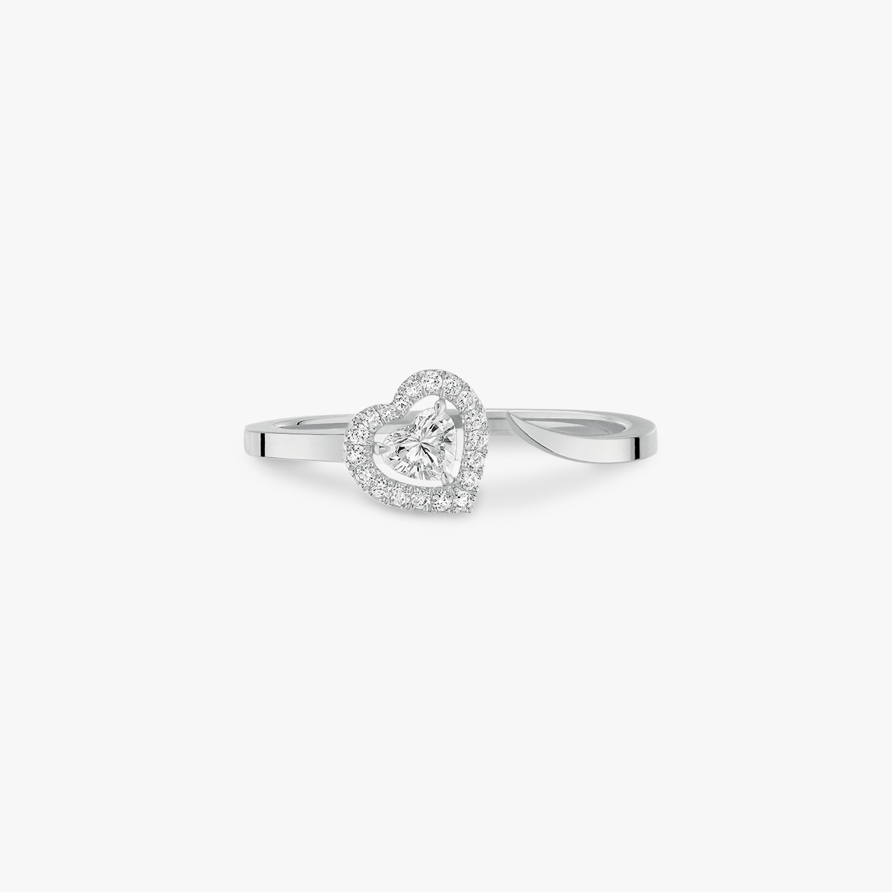 Anillo Mujer Oro blanco Diamante Anillo con diamante de corazón de 0,15 ct Joy   11439-WG