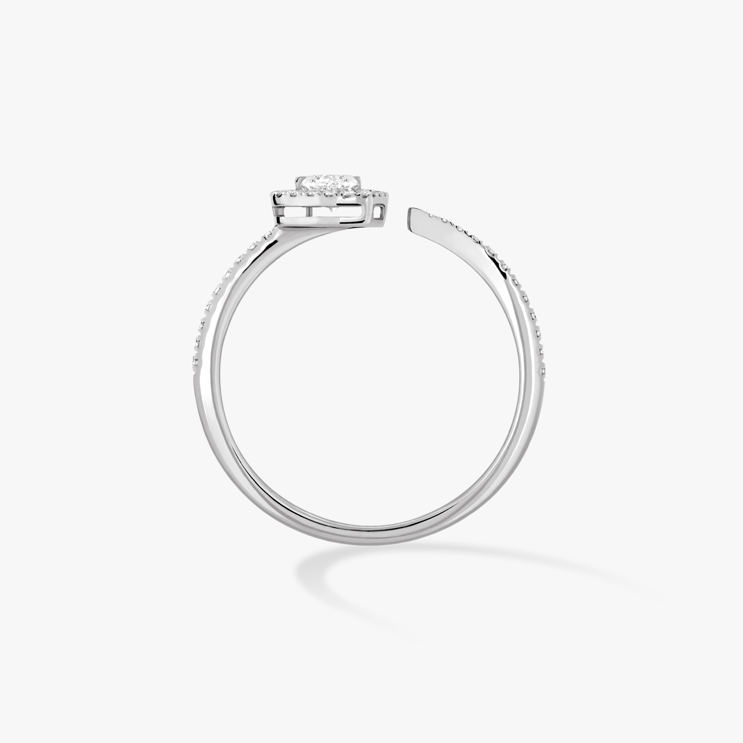 Ring For Her White Gold Diamond Joy Cœur 0.15-carat Diamond Pavé  11438-WG