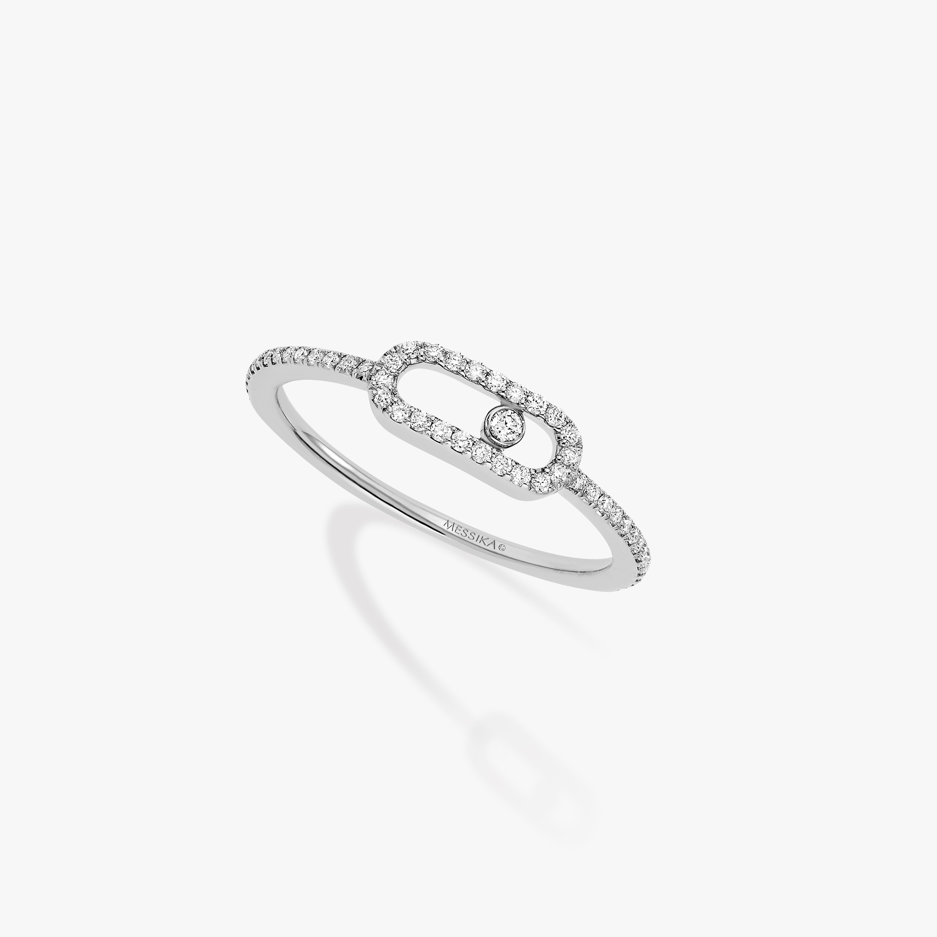 Anillo Mujer Oro blanco Diamante Move Uno Pavé 05630-WG