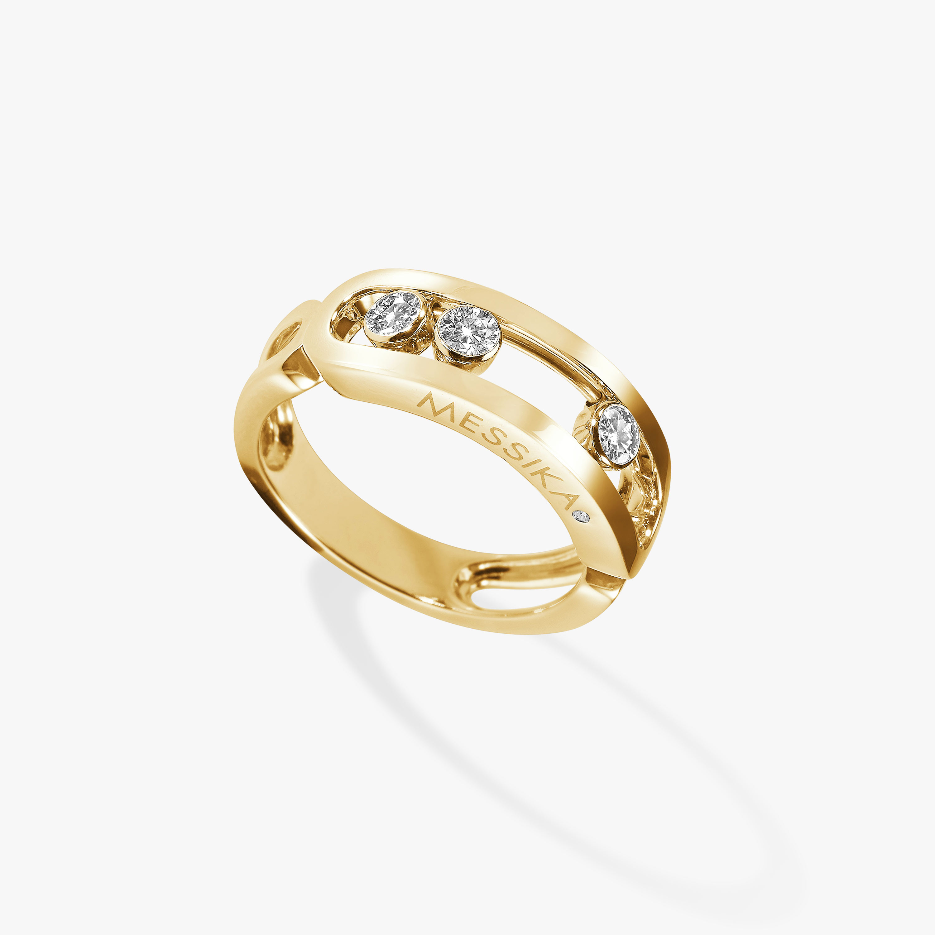 Bague Femme Or Jaune Diamant Move Classique 03998-YG