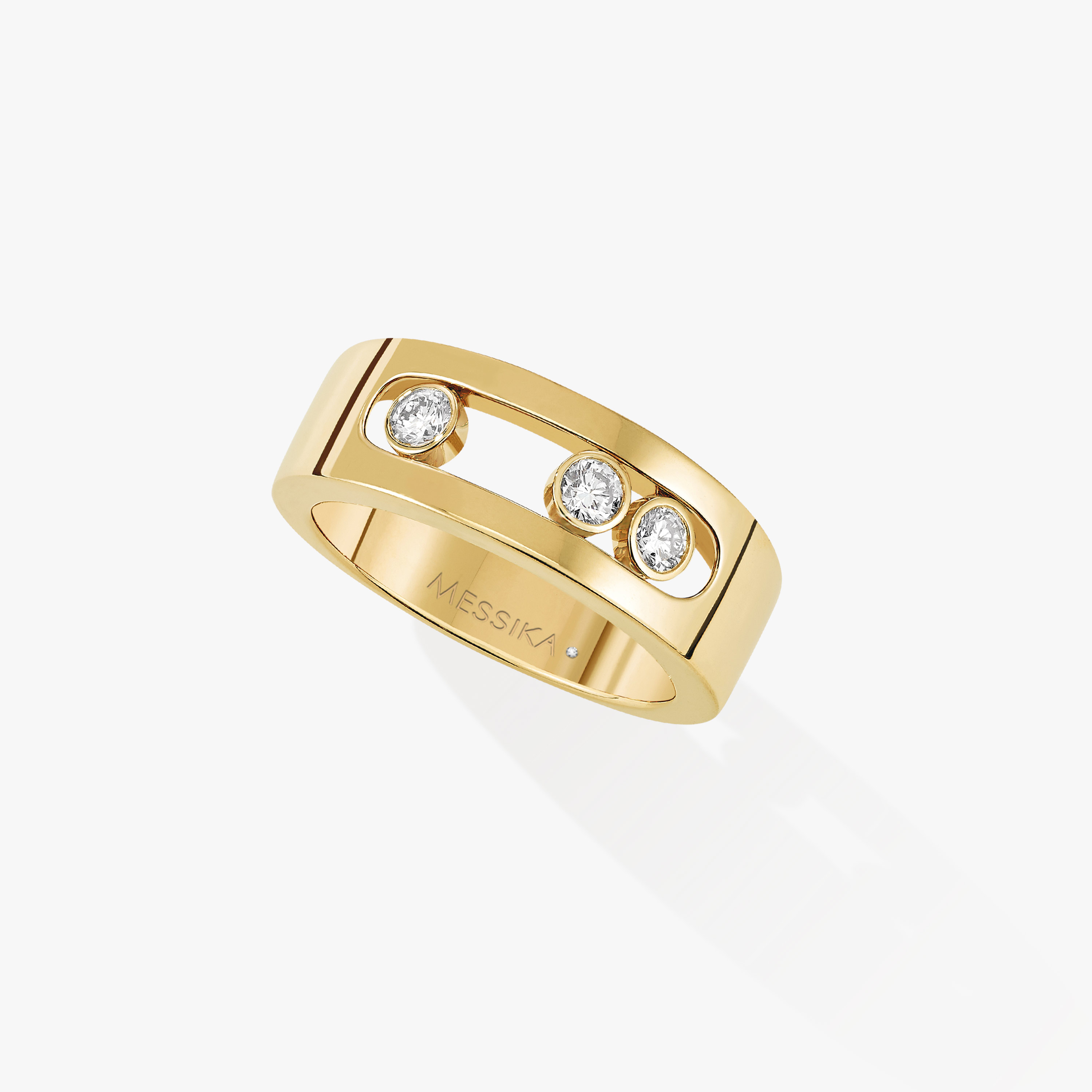 Ring For Her Yellow Gold Diamond Move Joaillerie SM 04704-YG