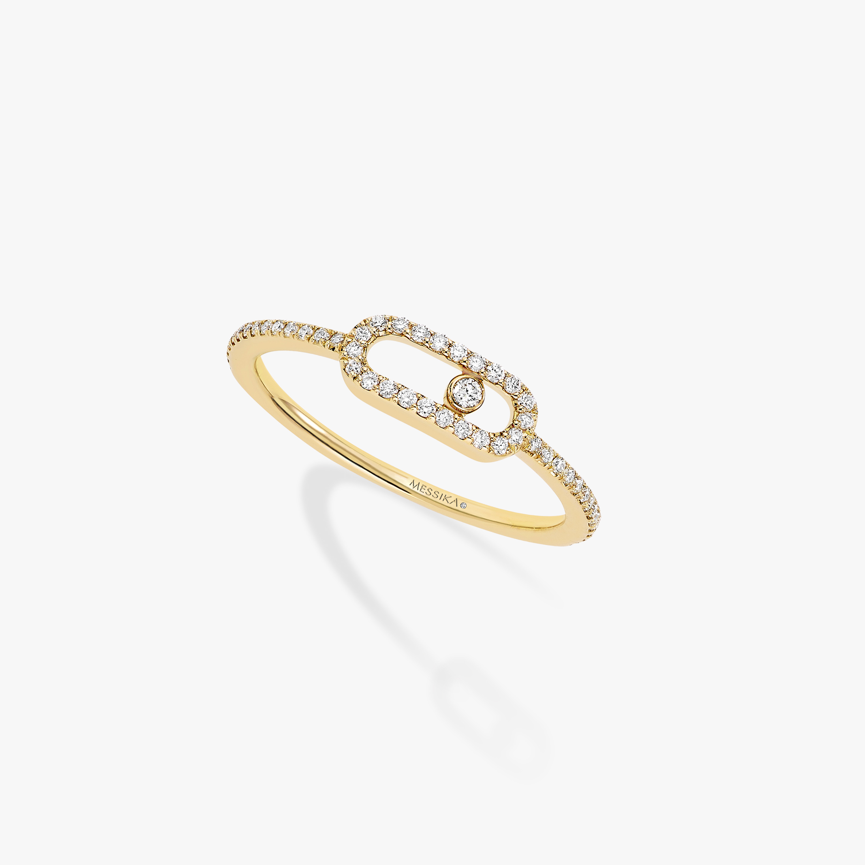 Move Uno Pavé Yellow Gold For Her Diamond Ring 05630-YG