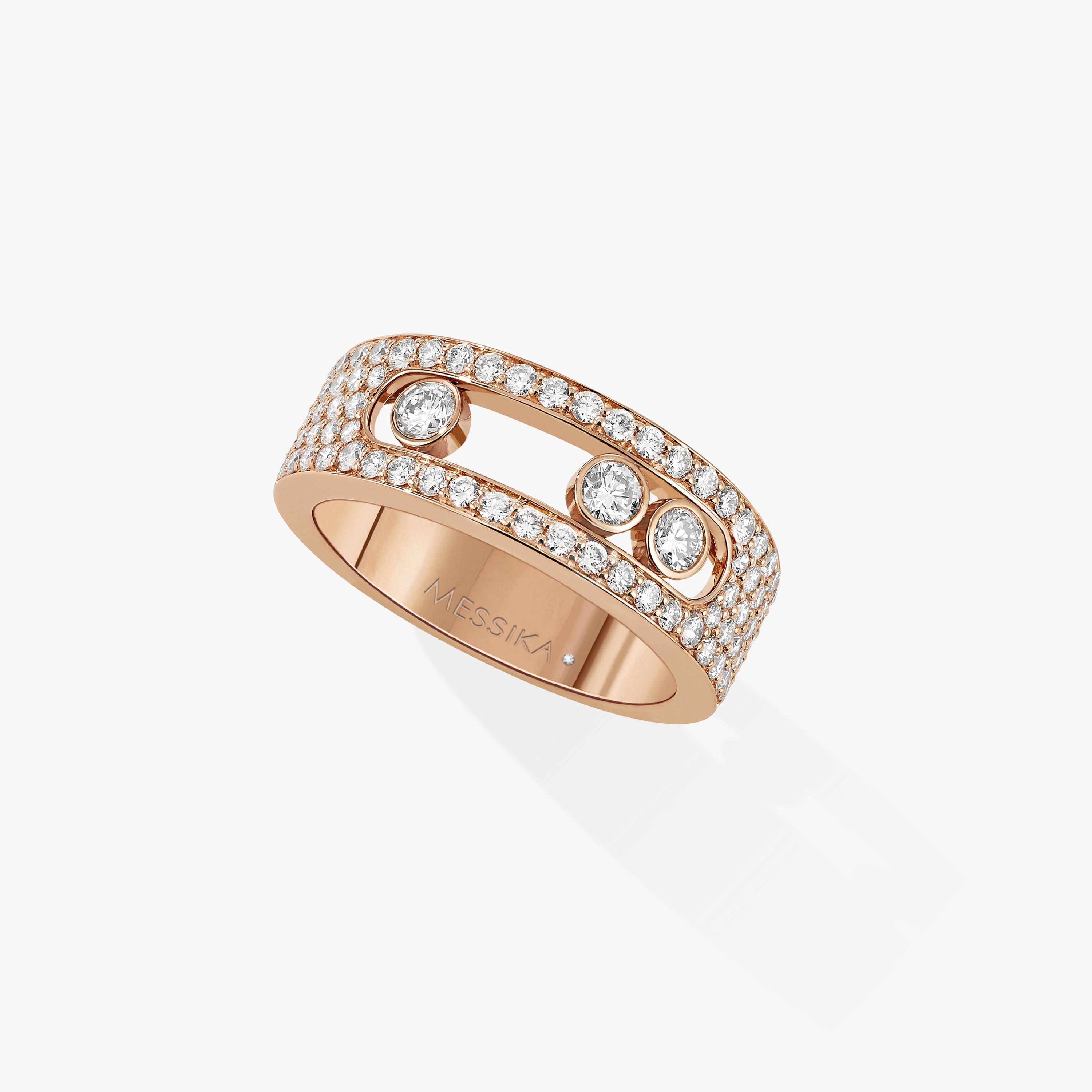 Move Joaillerie Pavée PM Für sie Diamant Ring Roségold 04703-PG