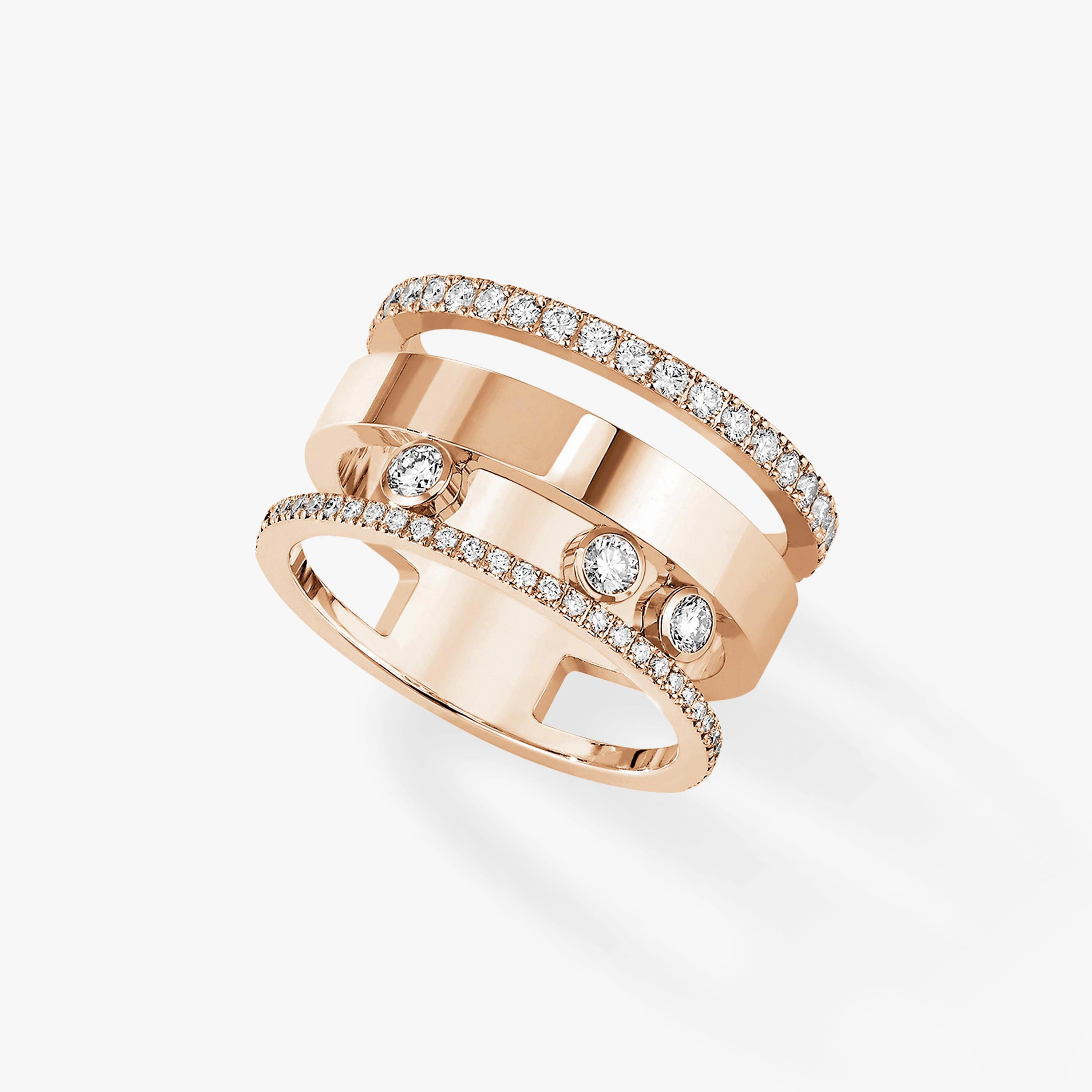 Move Romane GM Für sie Diamant Ring Roségold 06659-PG