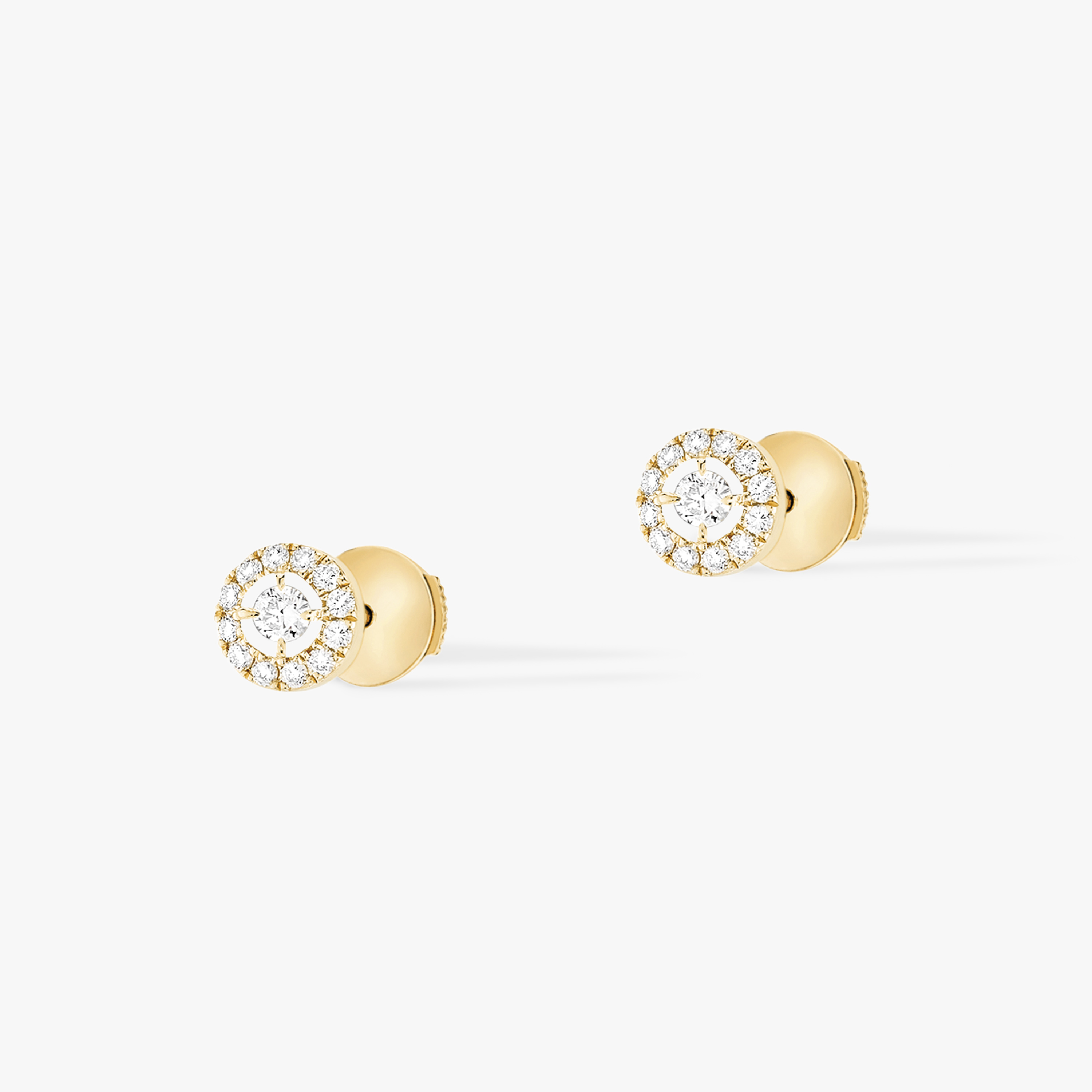 Earrings For Her Yellow Gold Diamond Joy Round Diamonds SM 06954-YG