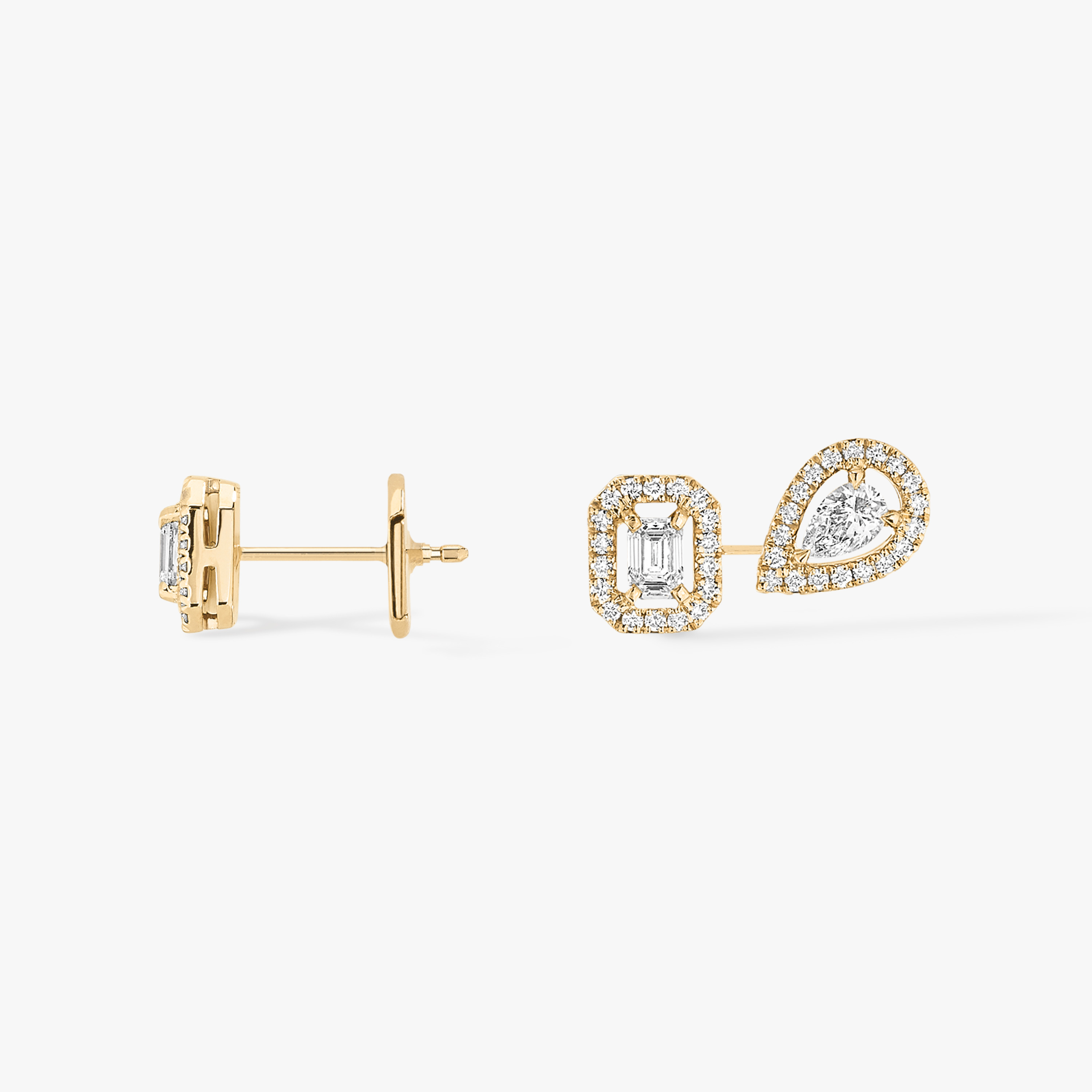 My Twin 1+2 0.10ct x3 Yellow Gold For Her Diamond Earrings 07004-YG