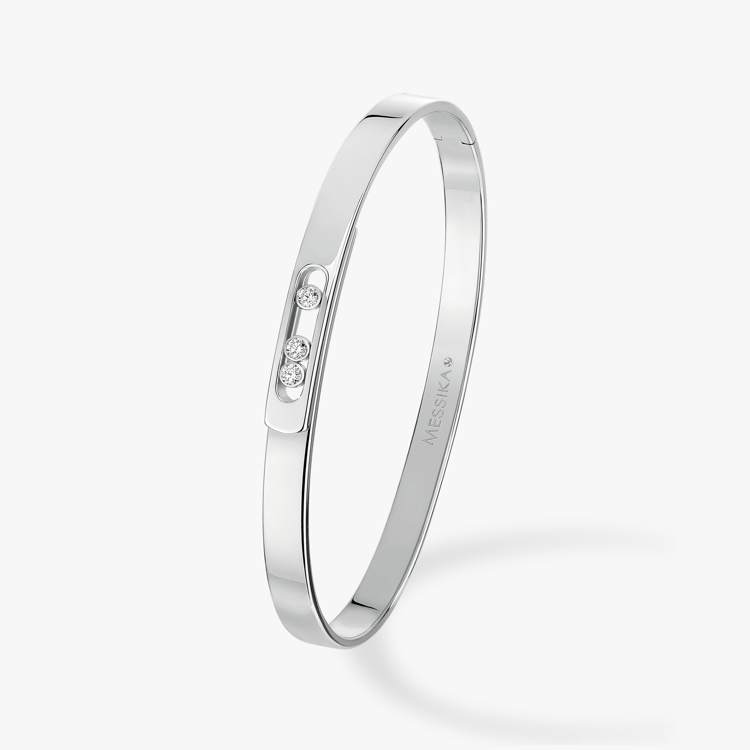 سوار امرأة ذهب أبيض الماس Move Noa Bangle PM 10092-WG