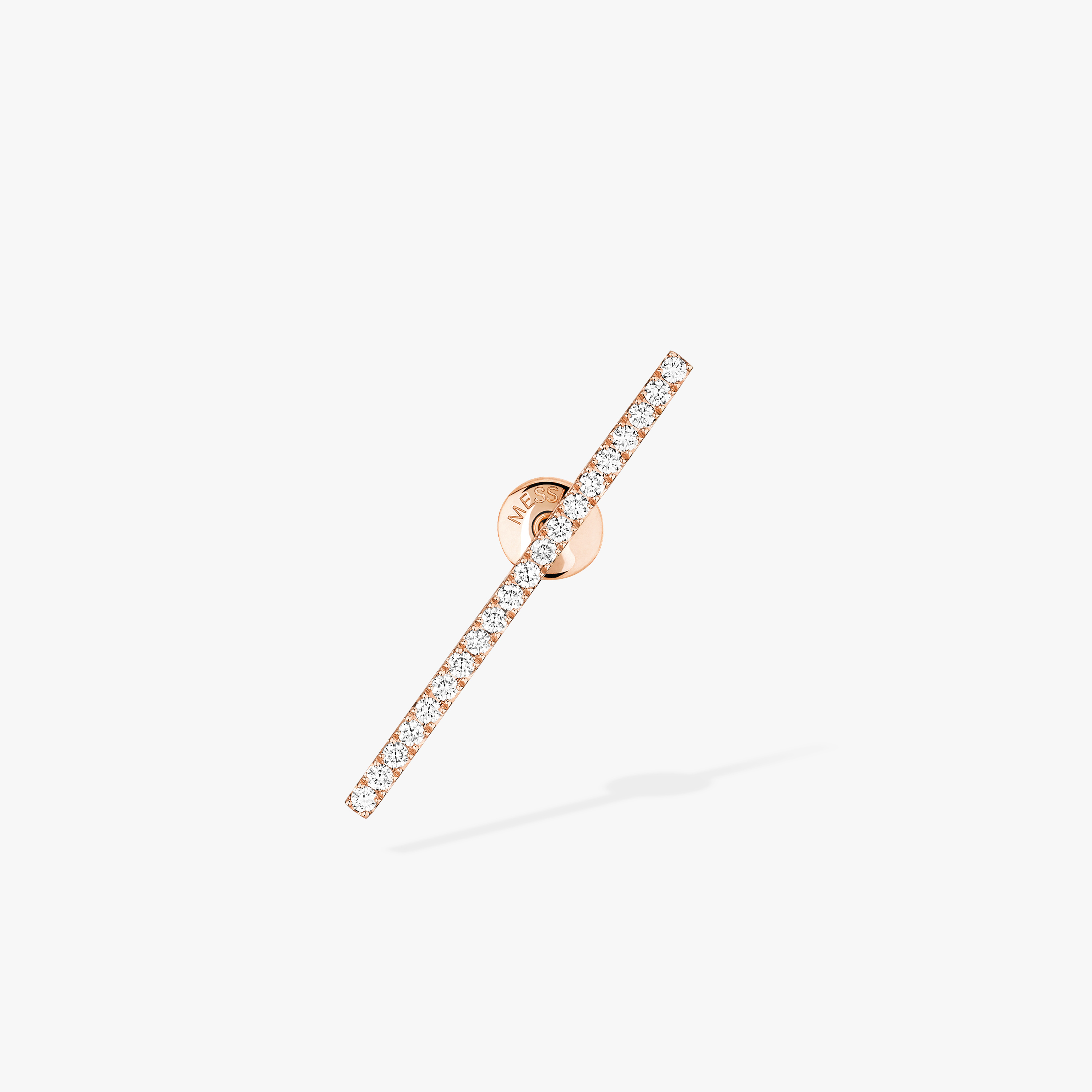 Pendiente Mujer Oro rosa Diamante Pendiente Individual Gatsby Barrette 07230-PG