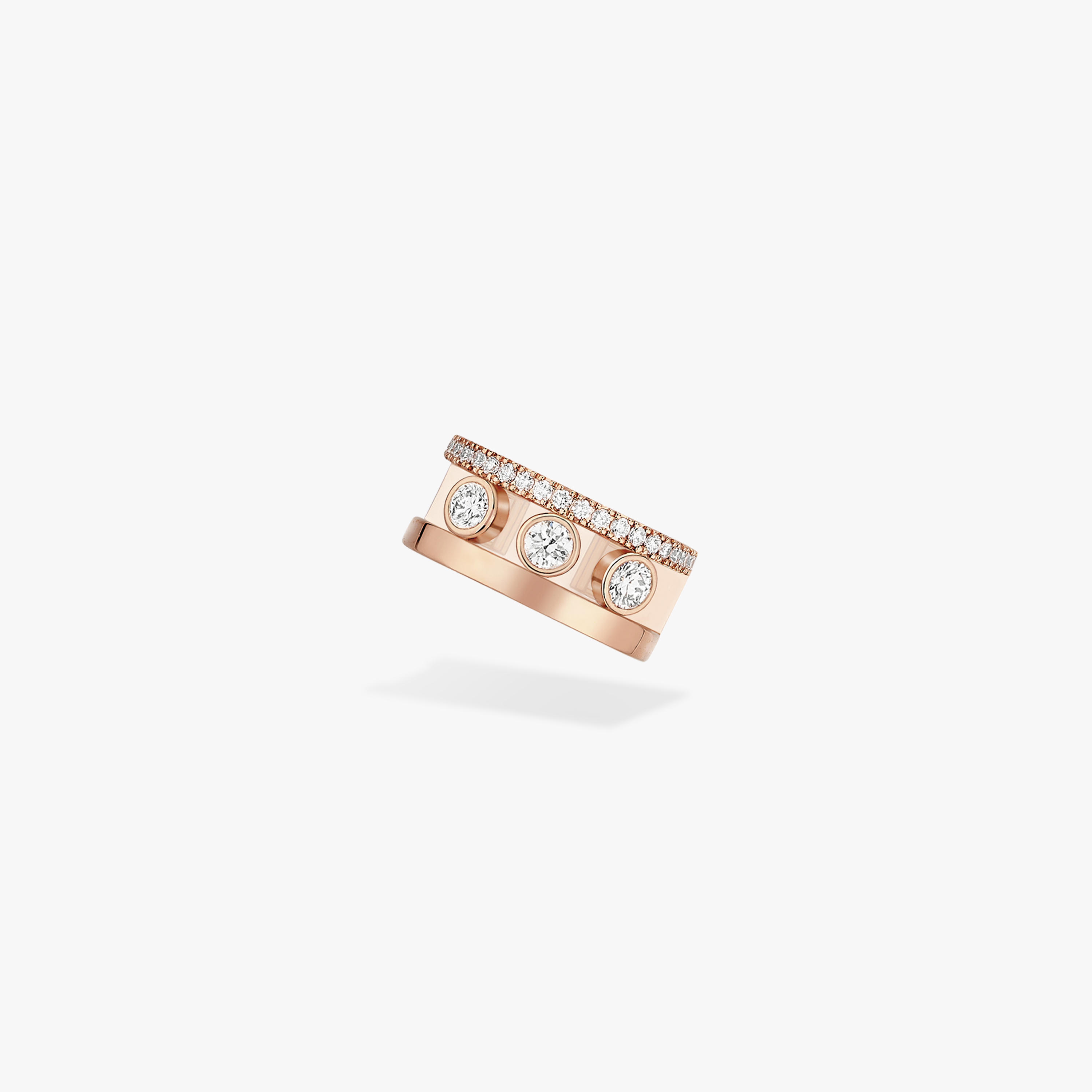 الأقراط امرأة ذهب وردي الماس Move Romane Earring clip  10120-PG