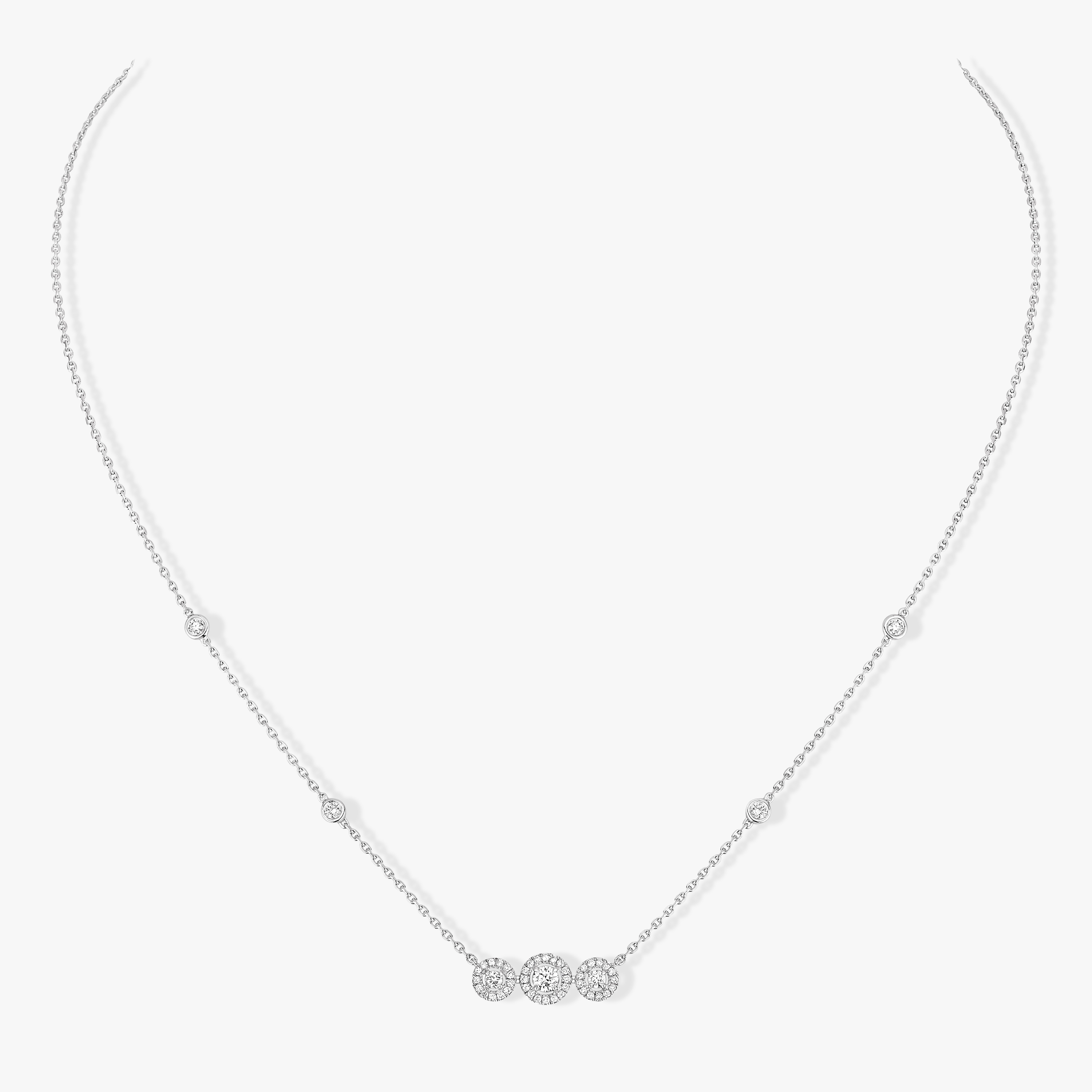 Joy Trilogy  White Gold For Her Diamond Necklace 07030-WG