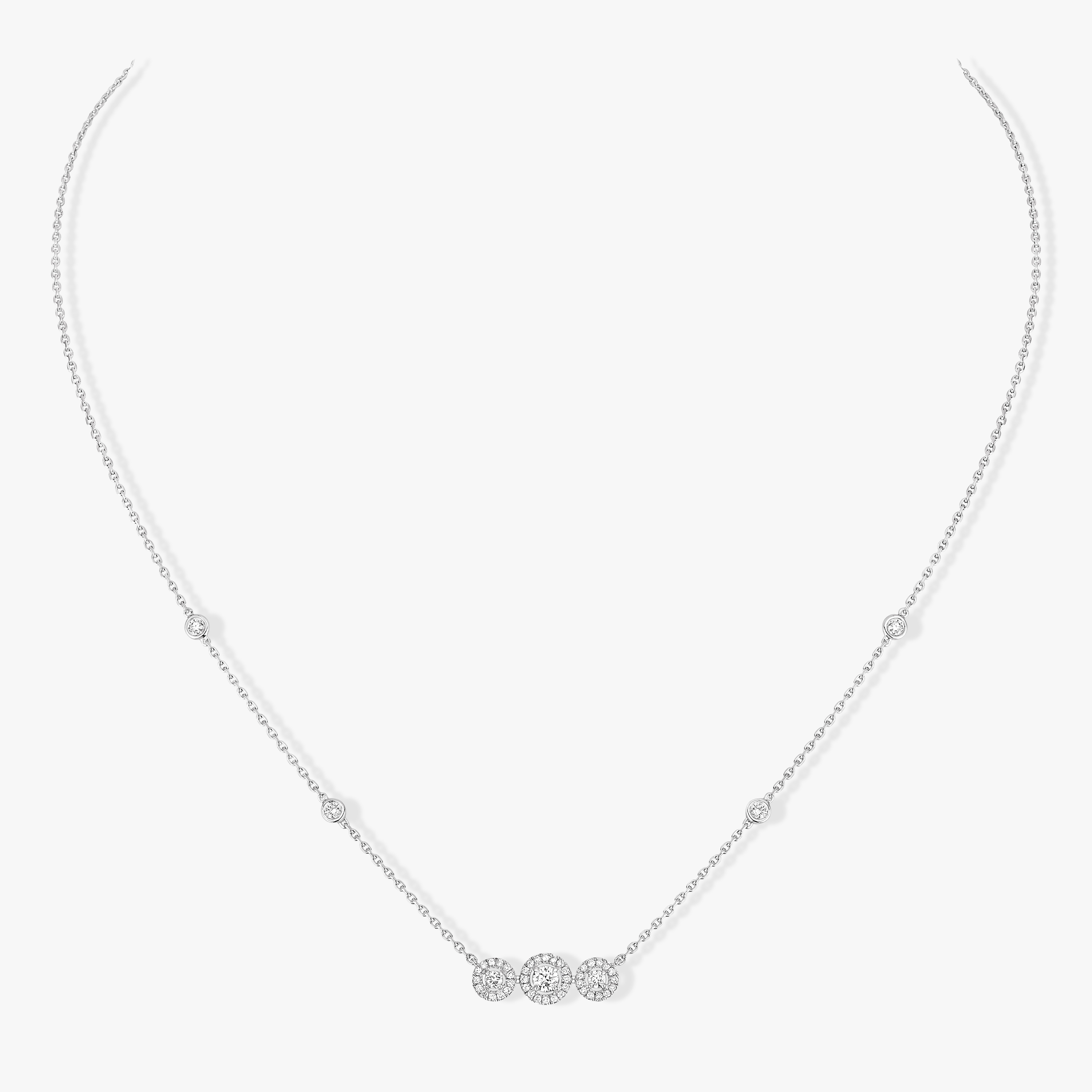 Joy Trilogy Für sie Diamant Kette Weißgold 07030-WG