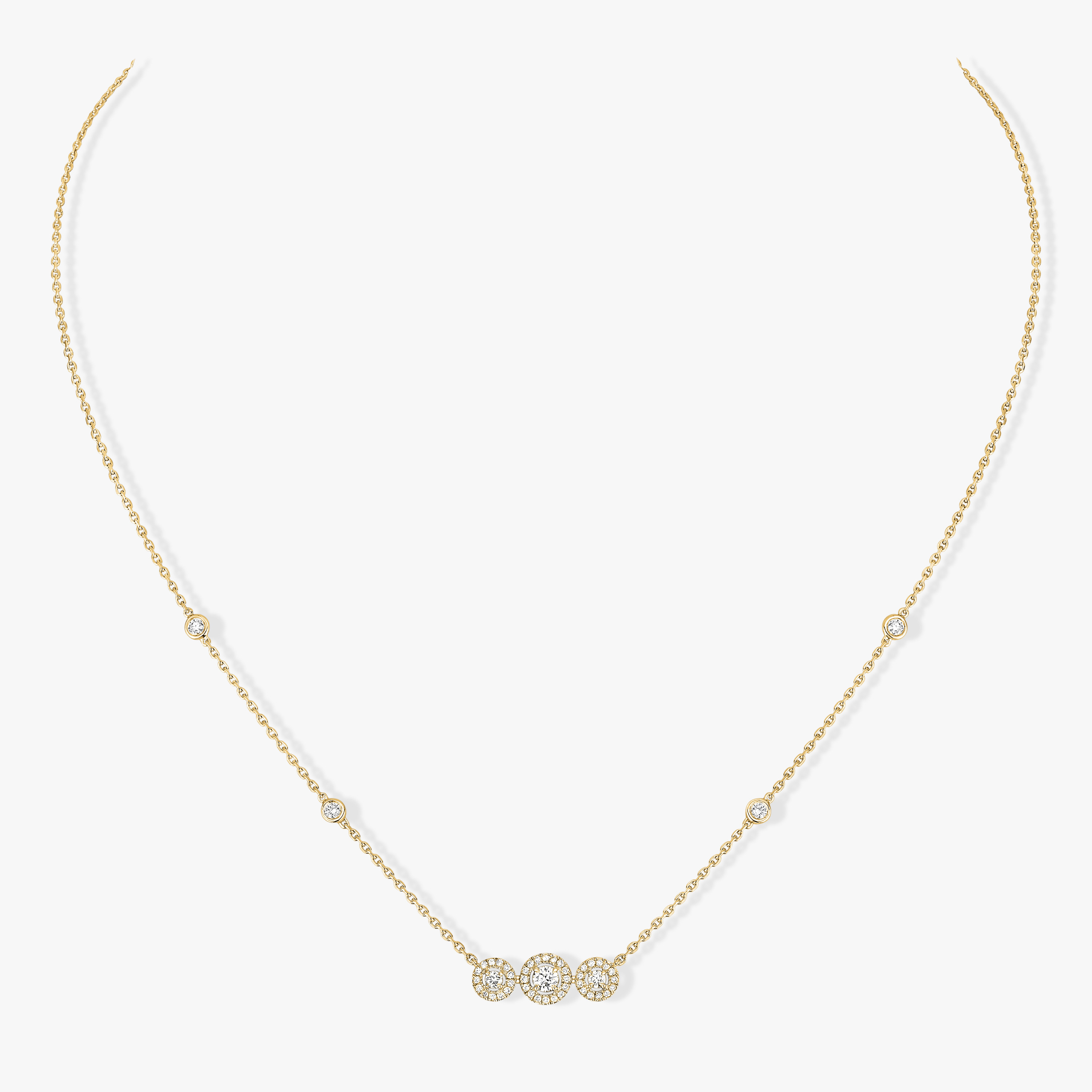 Collier Femme Or Jaune Diamant Joy Trilogy 07030-YG