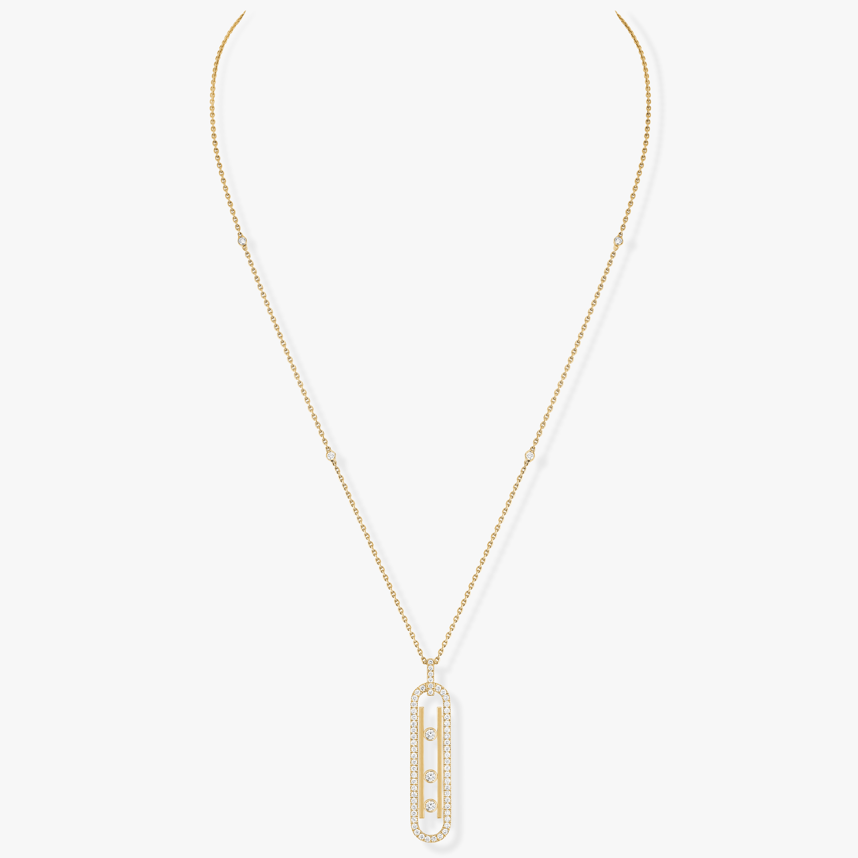 Collier Femme Or Jaune Diamant Collier Move 10th PM  10032-YG