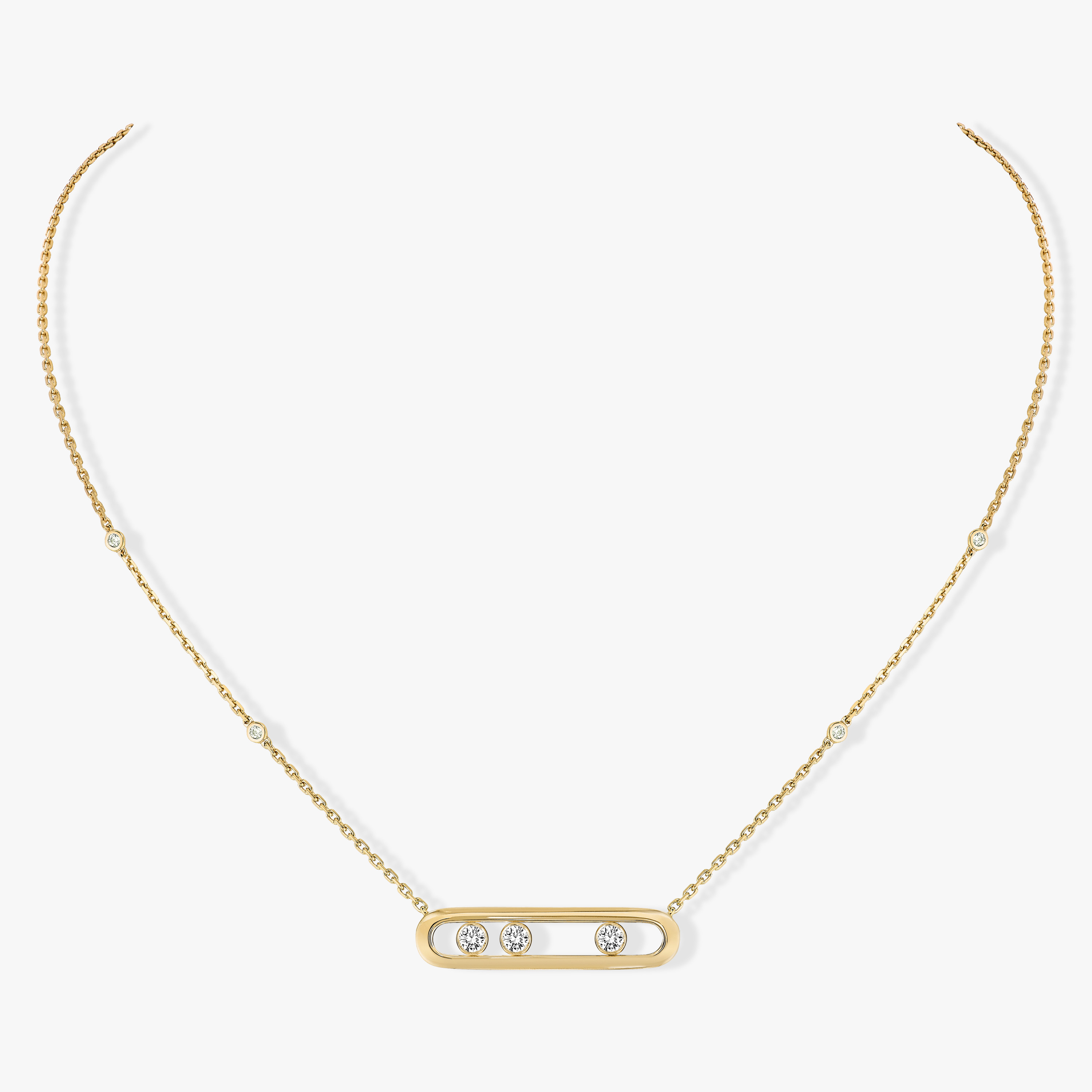 Move Yellow Gold For Her Diamond Necklace 03997-YG