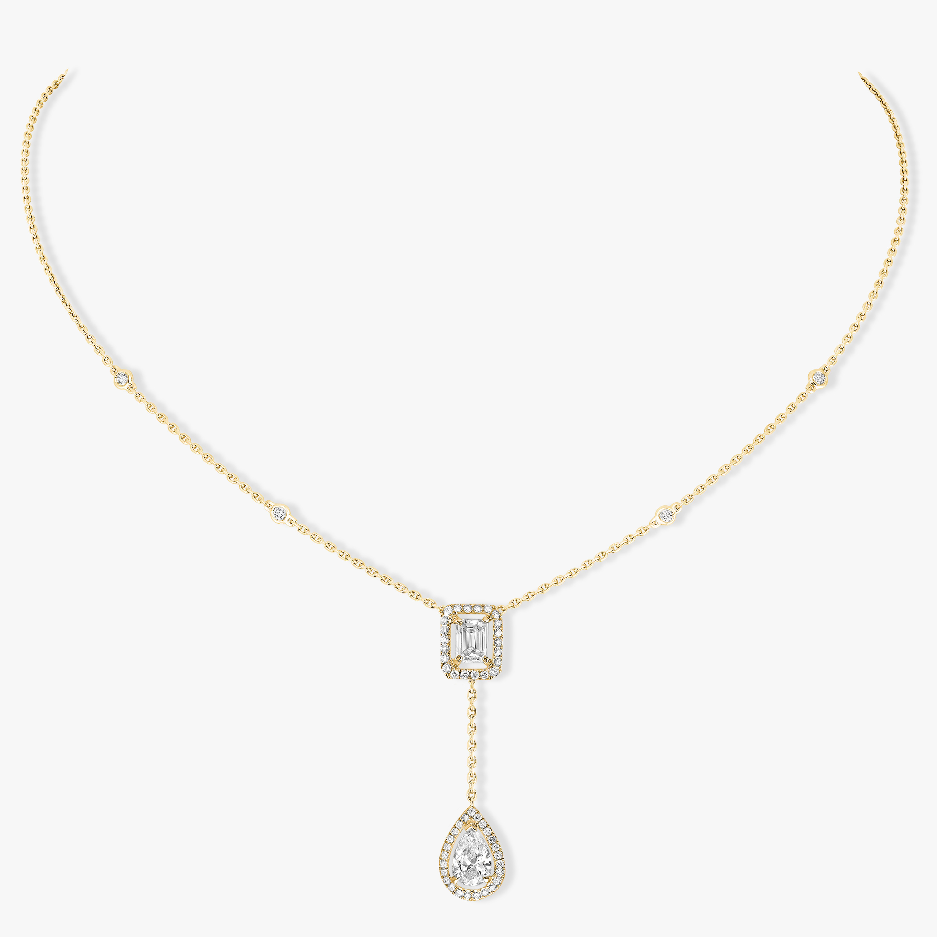 My Twin Cravate 0,40ct x2 Für sie Diamant Kette Gelbgold 06779-YG