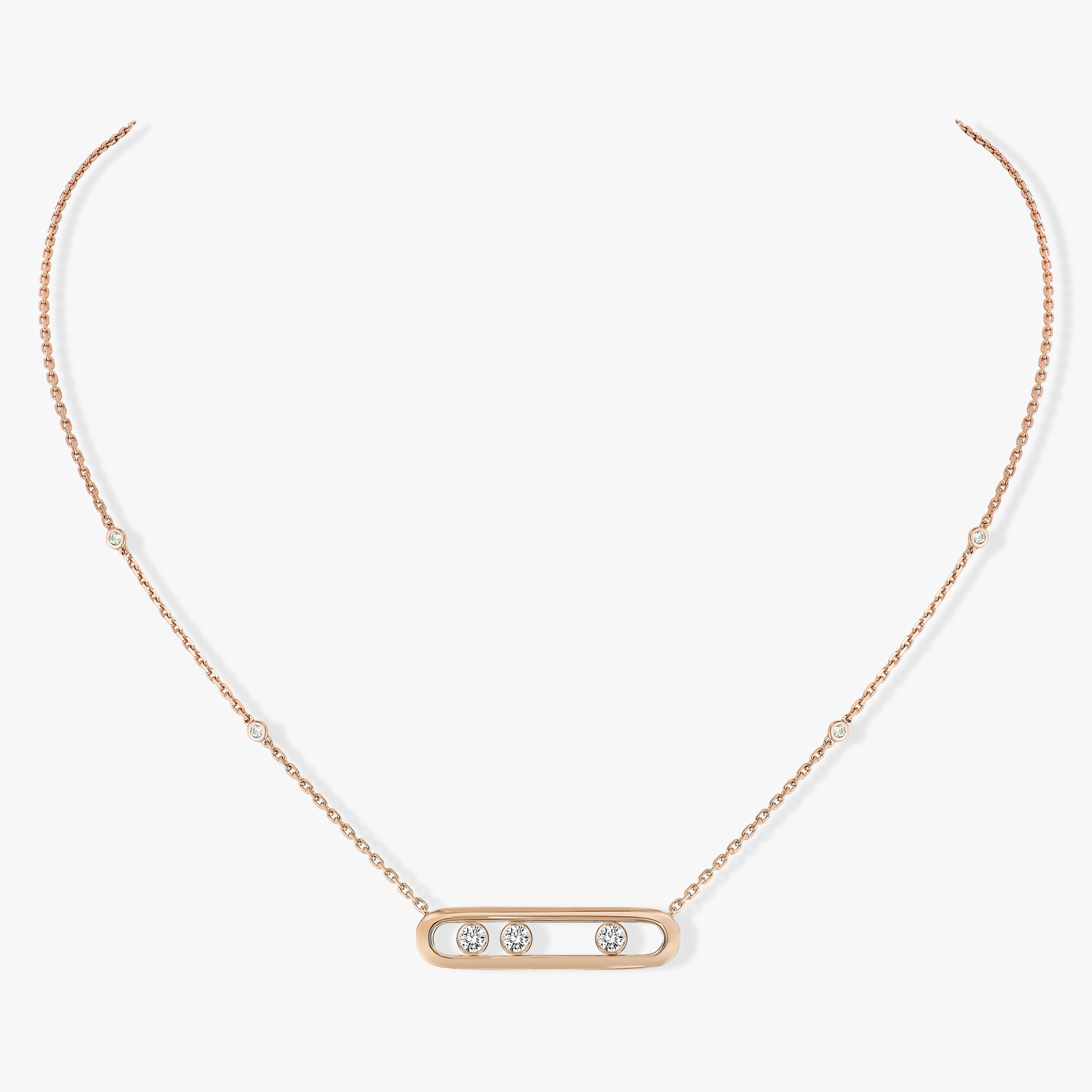 Collar Mujer Oro rosa Diamante Move 03997-PG